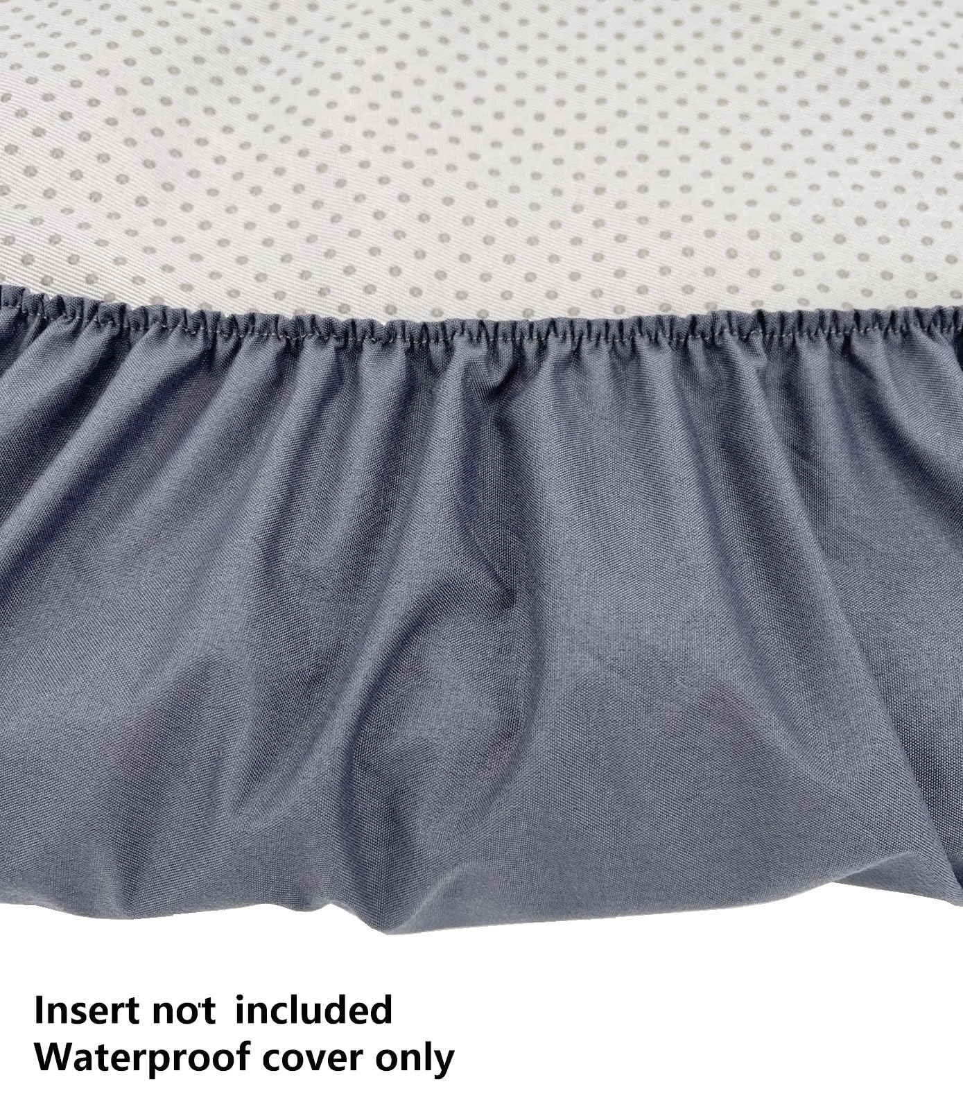 Eechicspace Waterproof Plastic Dog Bed Cover Grey 36 X 27 Inch