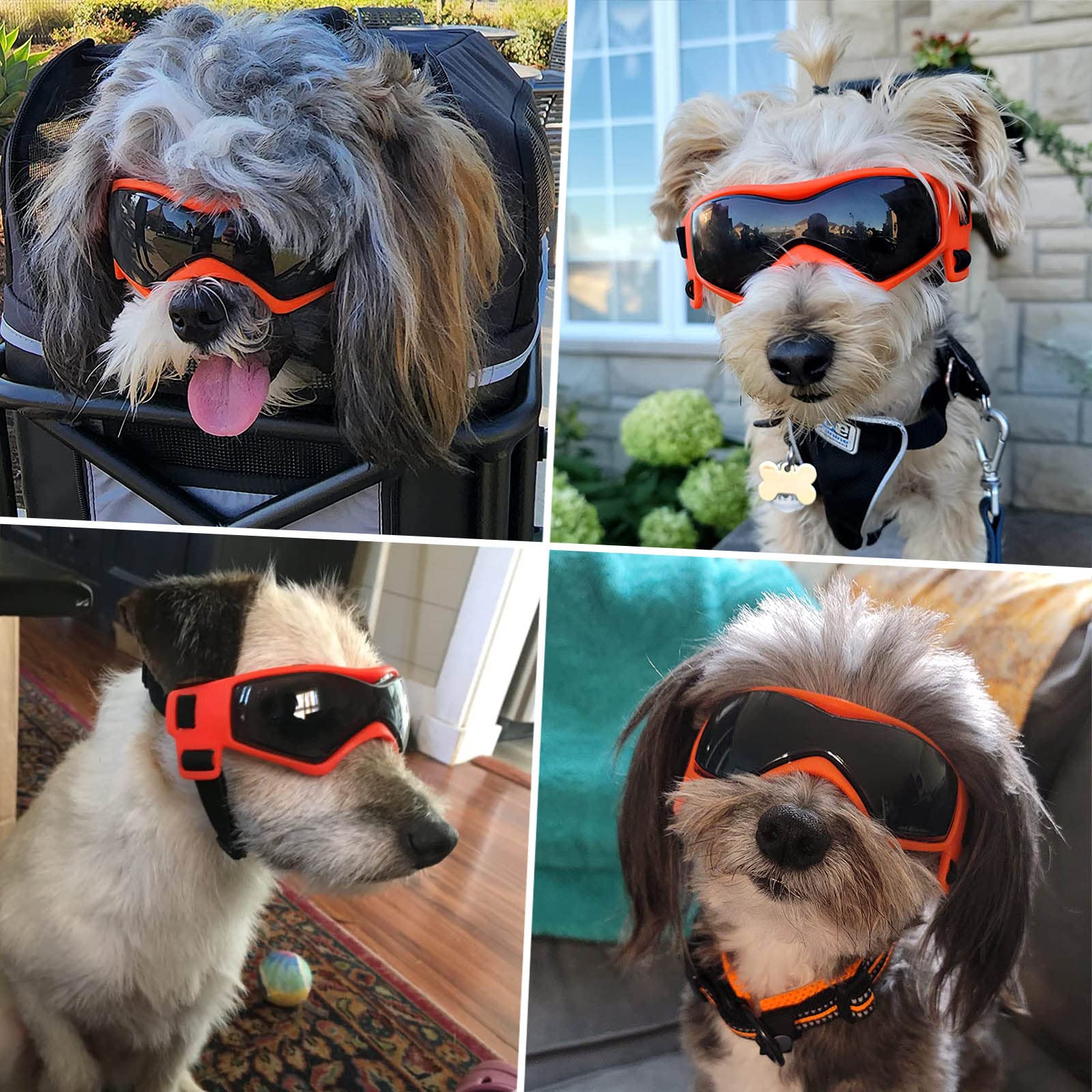 Dog Goggles Medium Breed, Dog Sunglasses Small Breed Dog Eye Sun Light Protection, Uv Protection Goggles For Dog With Adjustable
