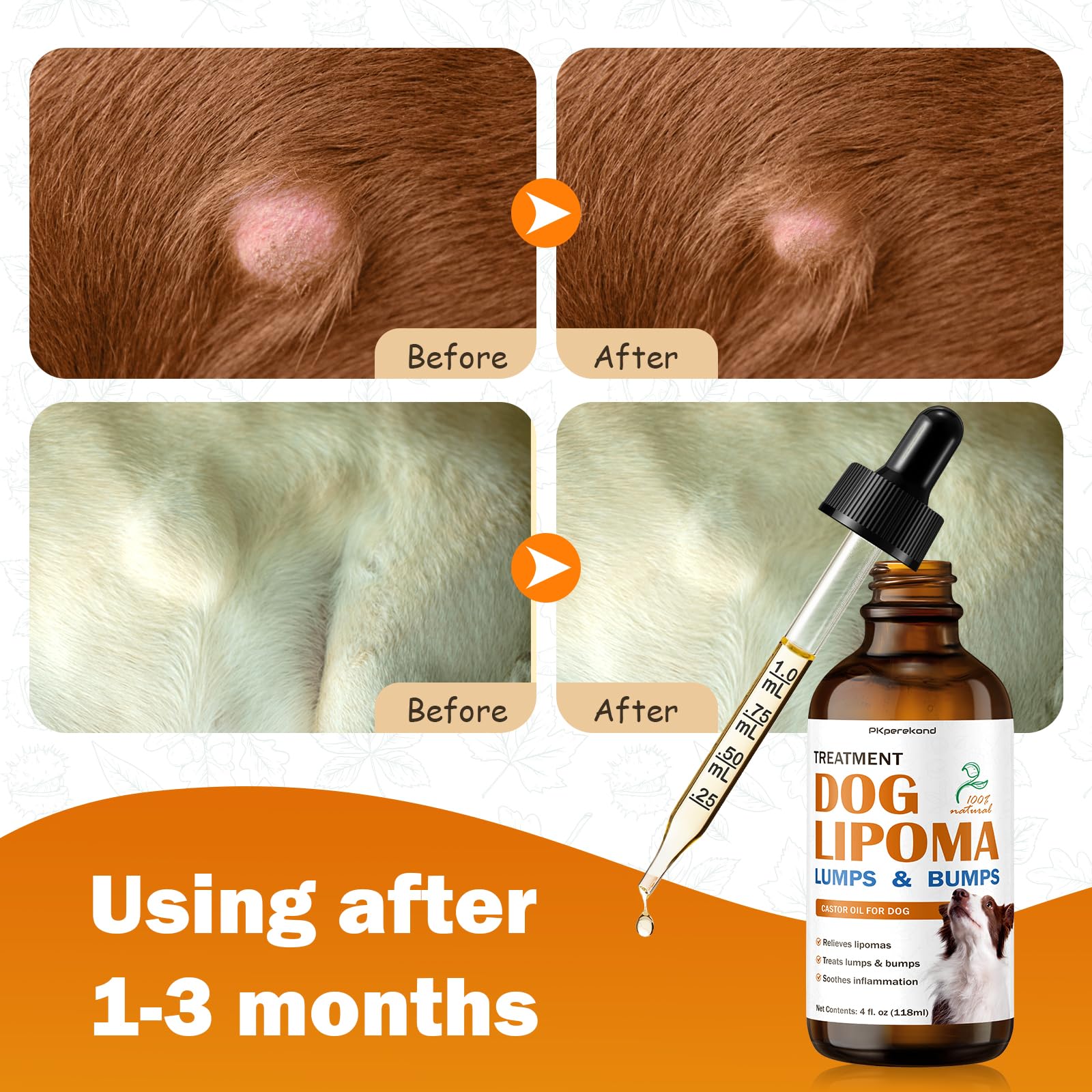 Lipoma Treatment for Dogs, 4 OZ, Remedy for Lipomas, Soften Fatty Lumps & Bumps, Reduce Swelling and Inflammation, Dog Lipoma Tr