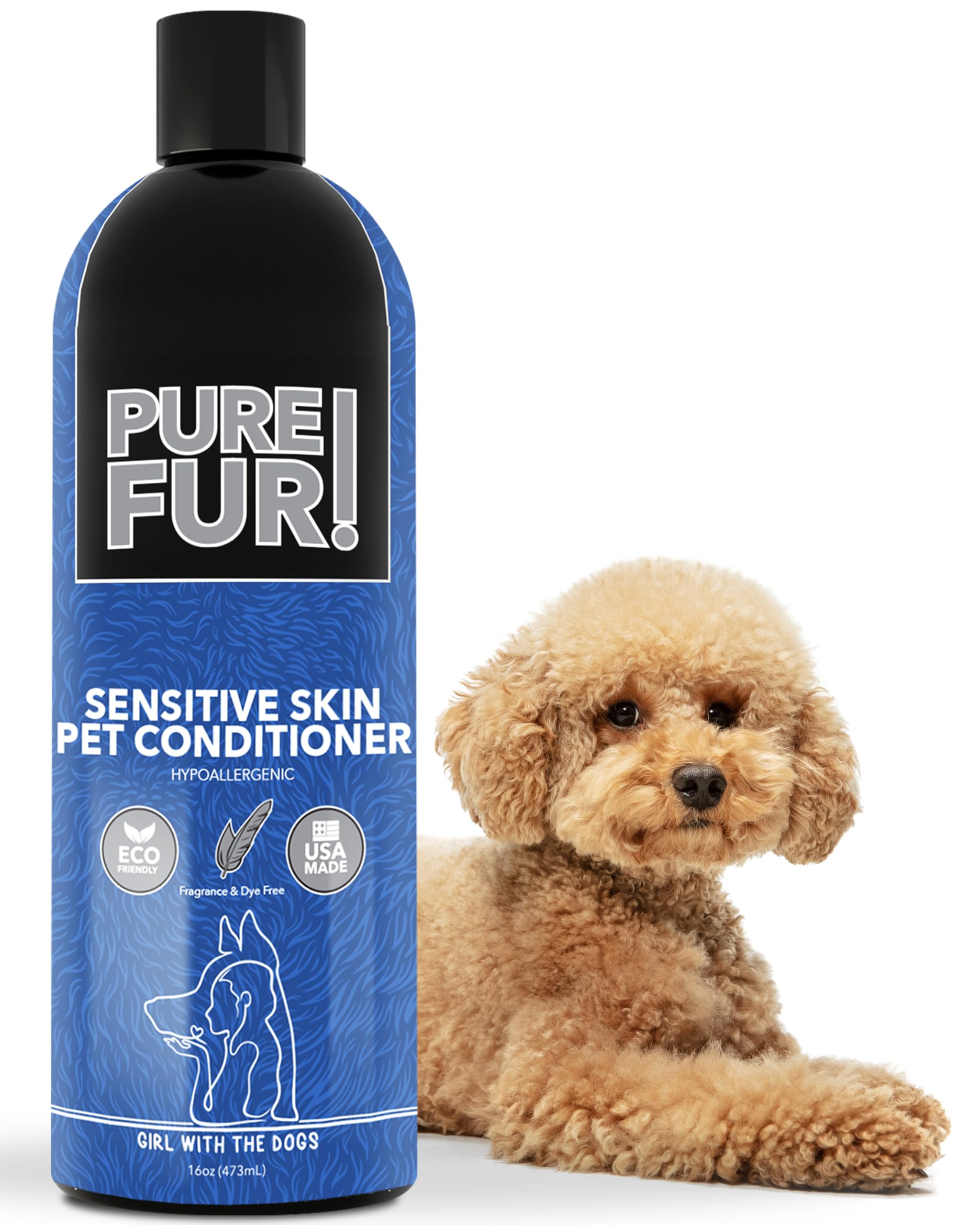 Girl With The Dogs Pure Fur! Sensitive Skin Pet Conditioner, 16 Oz