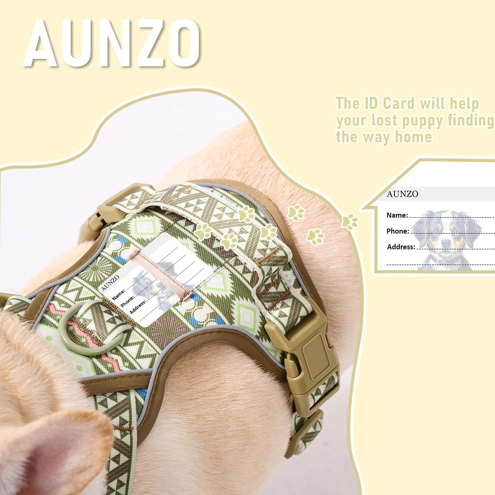 Dog Harness For Giant Dogs, Heavy Duty No Pull Pet Harness Vest Easy Control With Handle, Adjustable Reflective Extra Big Sized