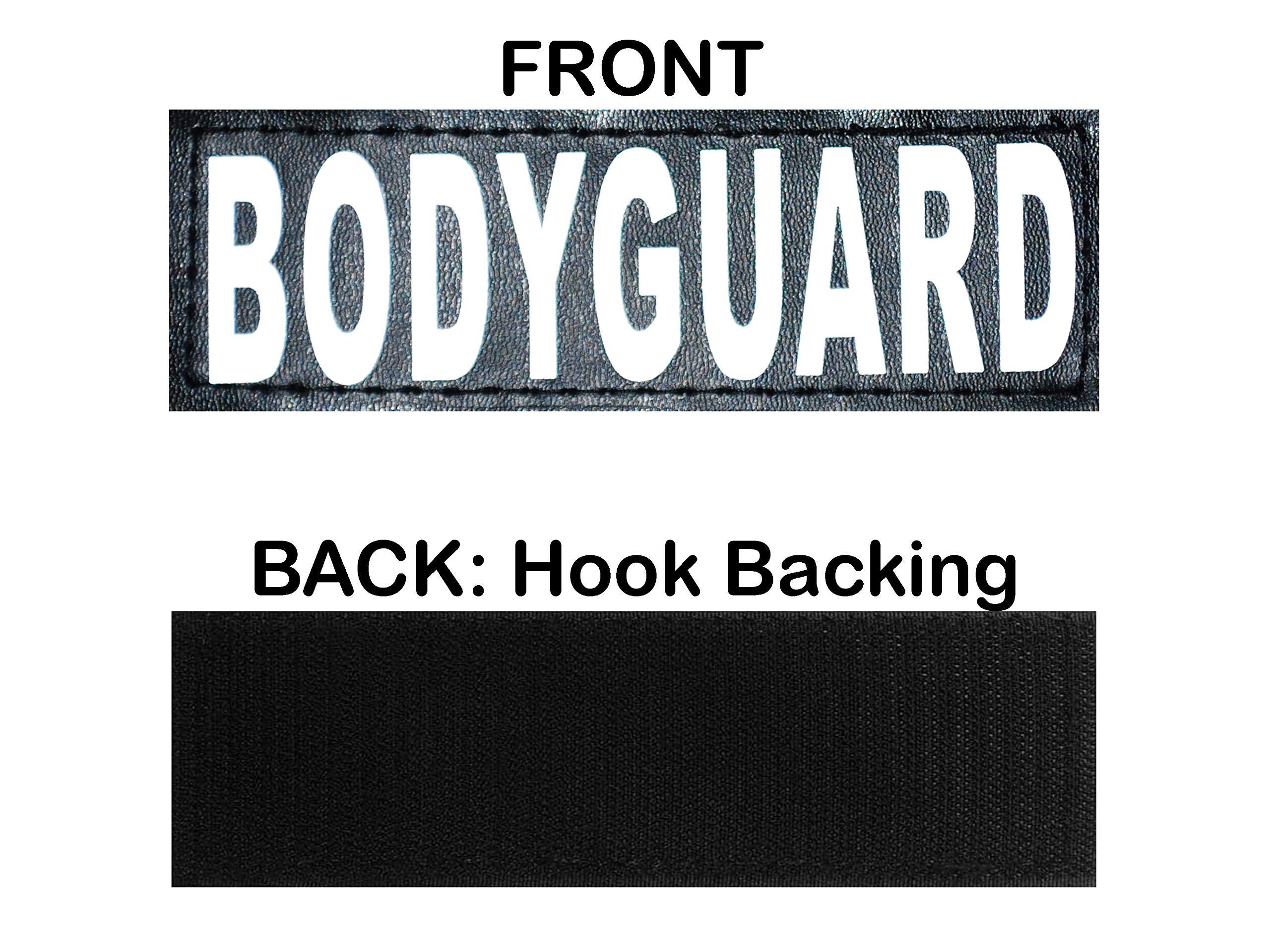 Set of 2 Reflective Body Guard Removable Patches for Service Dog Harnesses & Vests. (Large 6 X 2)