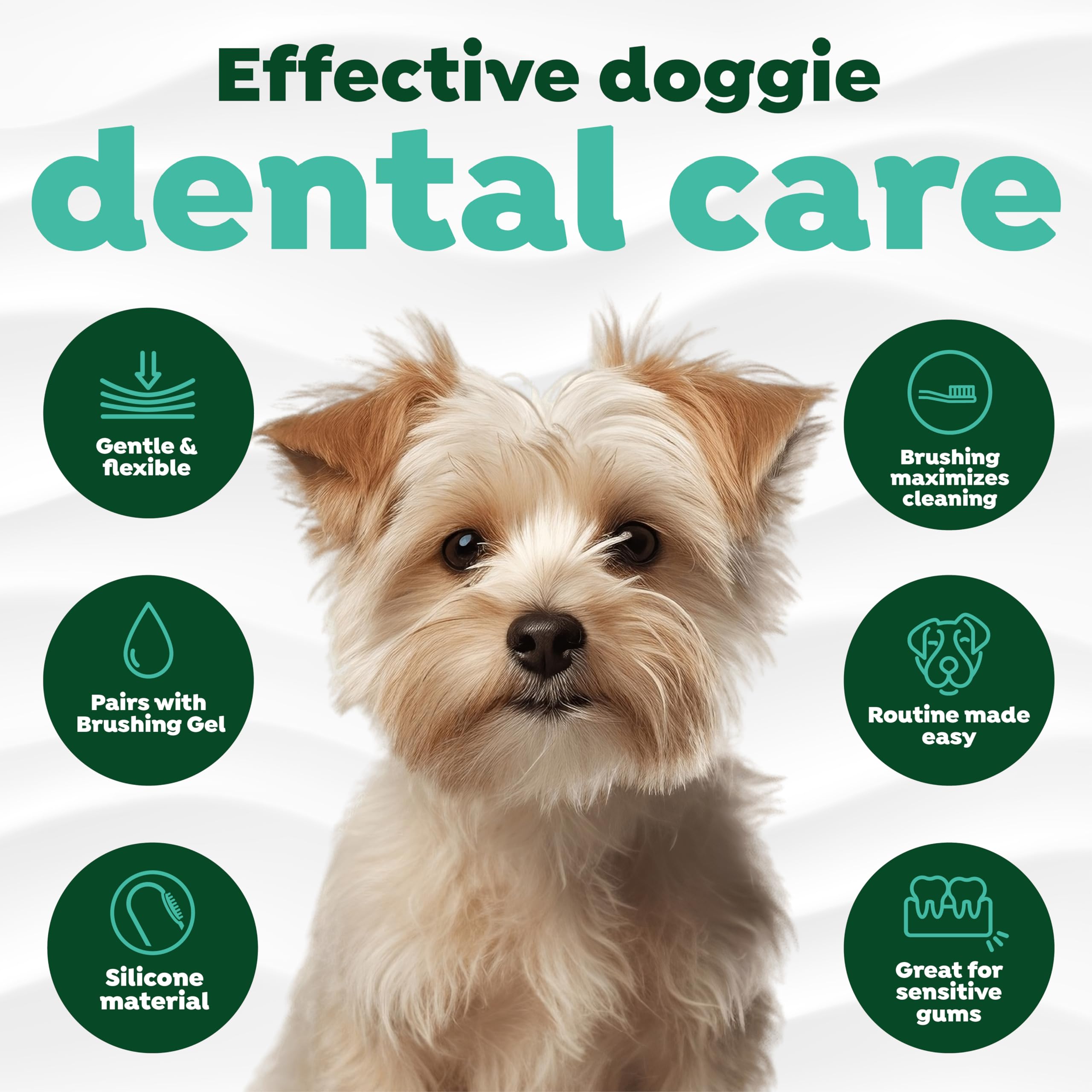 TropiClean Fresh Breath Finger Toothbrushes for Dogs & Puppies | Gentle Soft Toothbrush Alternative for Easy Teeth Cleaning