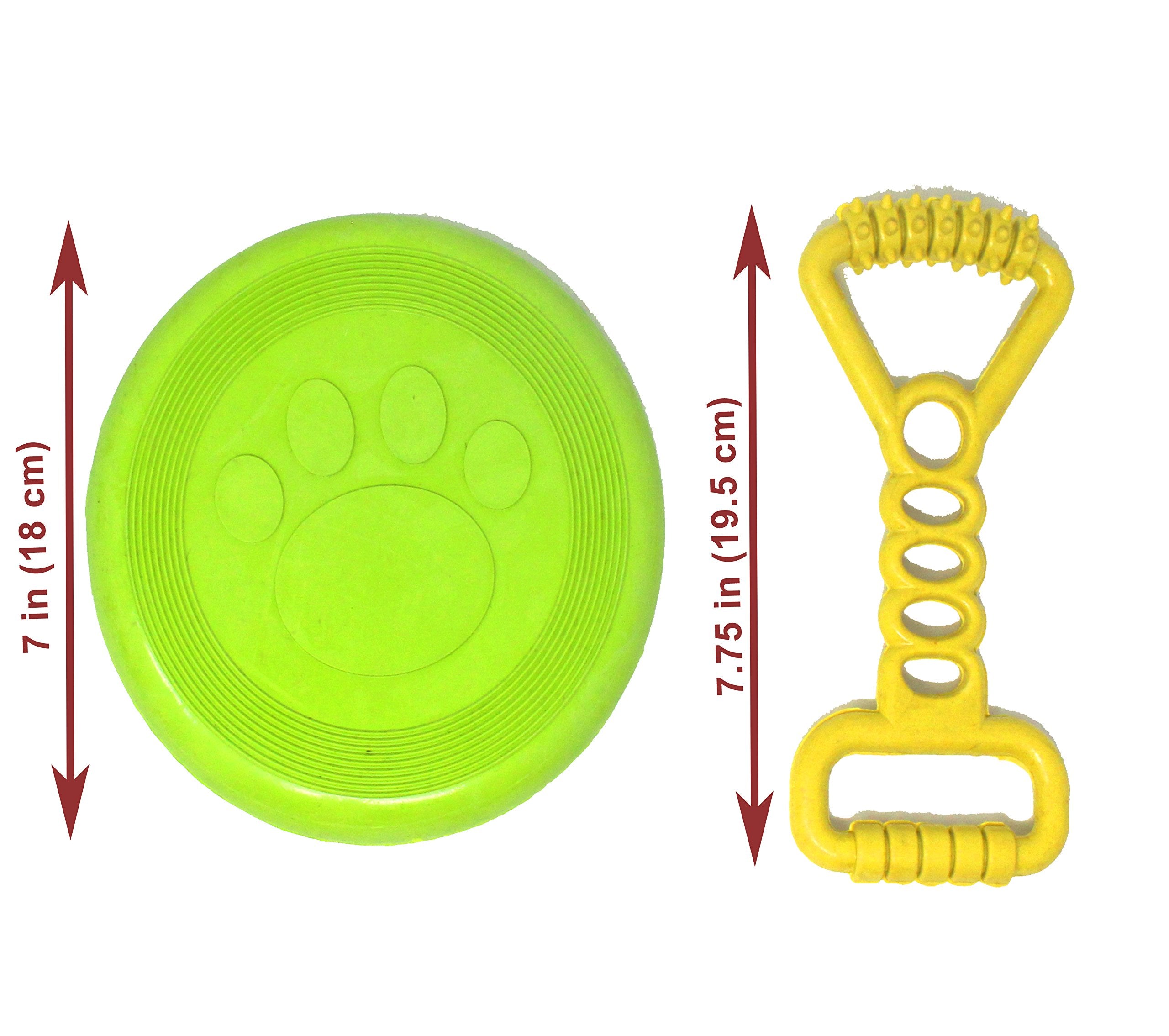 Jalousie Chew Toy Natural Rubber Chew Toy For Interactive Play Toy Ball Rope Rubber Value Set For Small To Medium Breed Dog Mutt Puppy