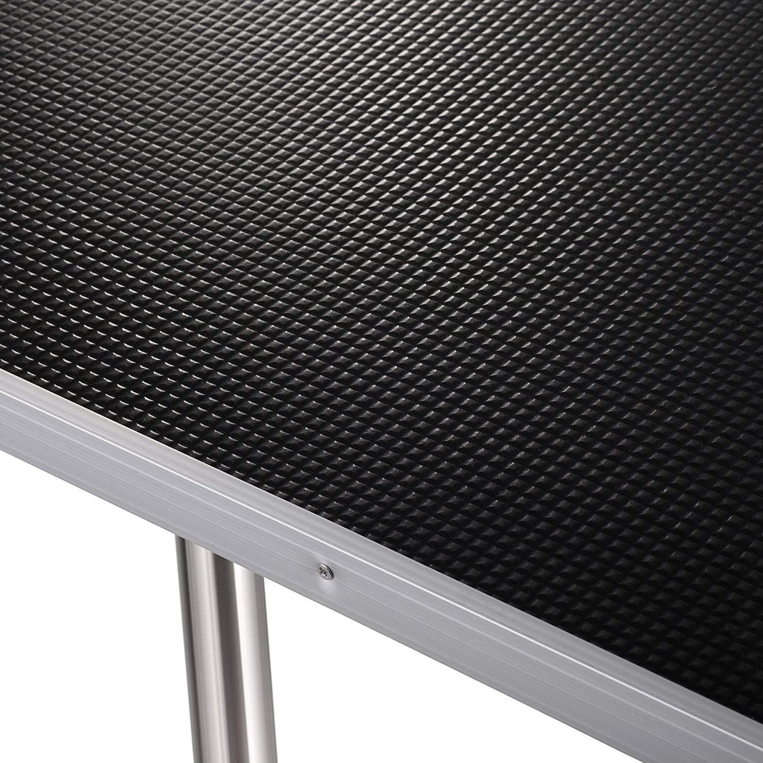 Jintangli Pet Dog Pet Grooming Table For Large Dogs Adjustable Height Heavy Duty Professional Portable Trimming Table With Arm/Noose/Mesh Tray, Maximum Capacity Up To 330 Lbs, 36''/Black