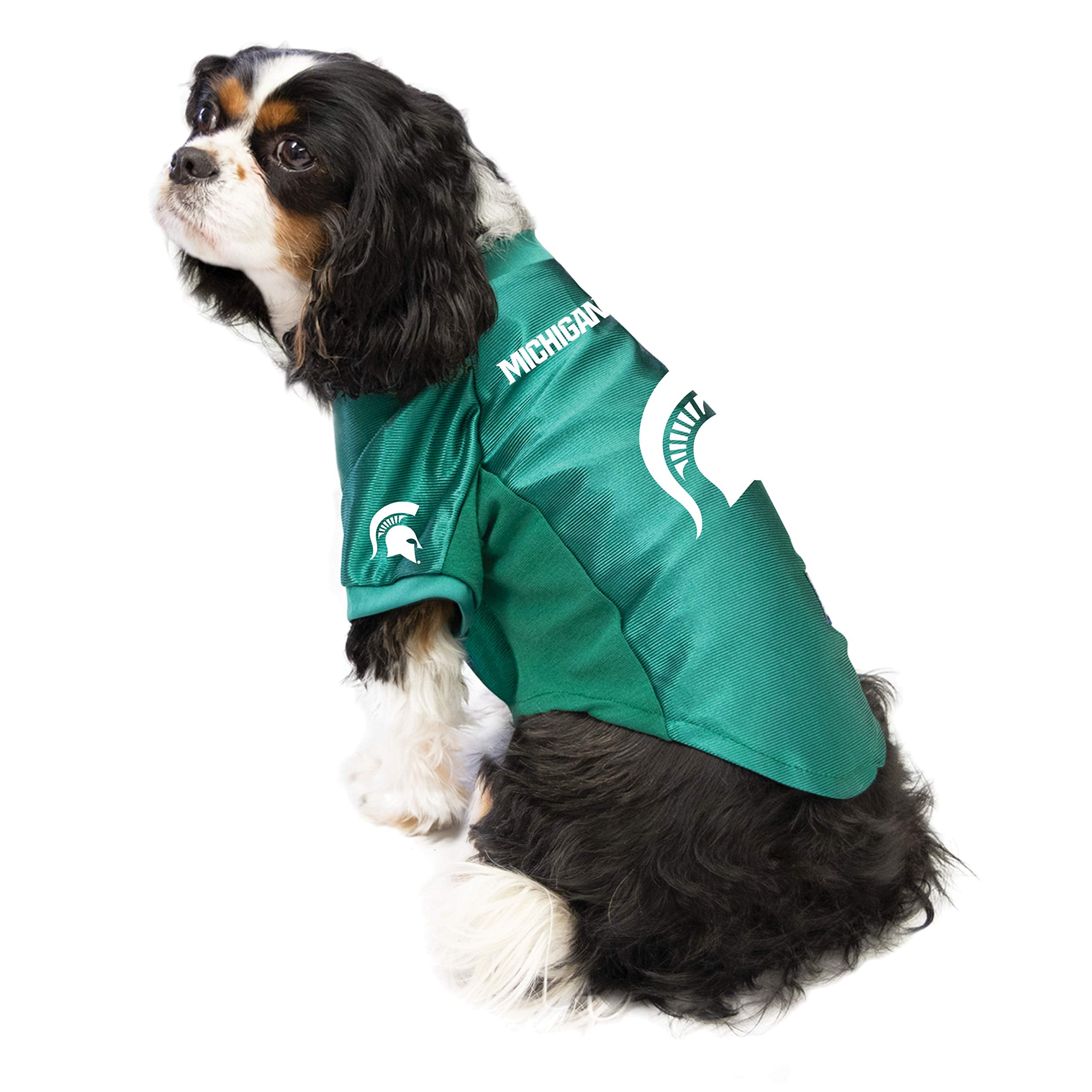 Michigan State Spartans Pet Jersey Stretch Size M - Special Order