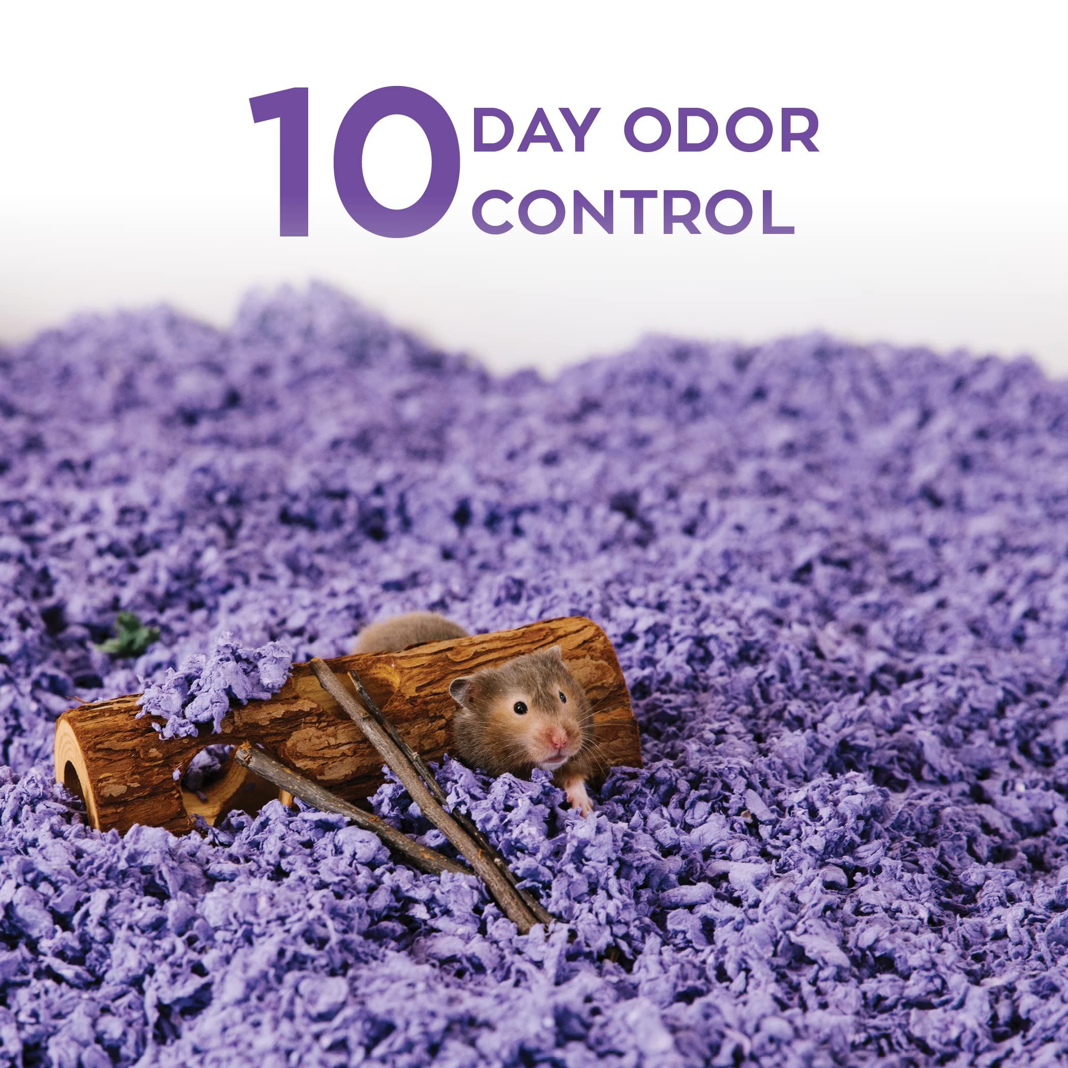Carefresh Dust-Free Purple Natural Paper Small Pet Bedding With Odor Control, 10L