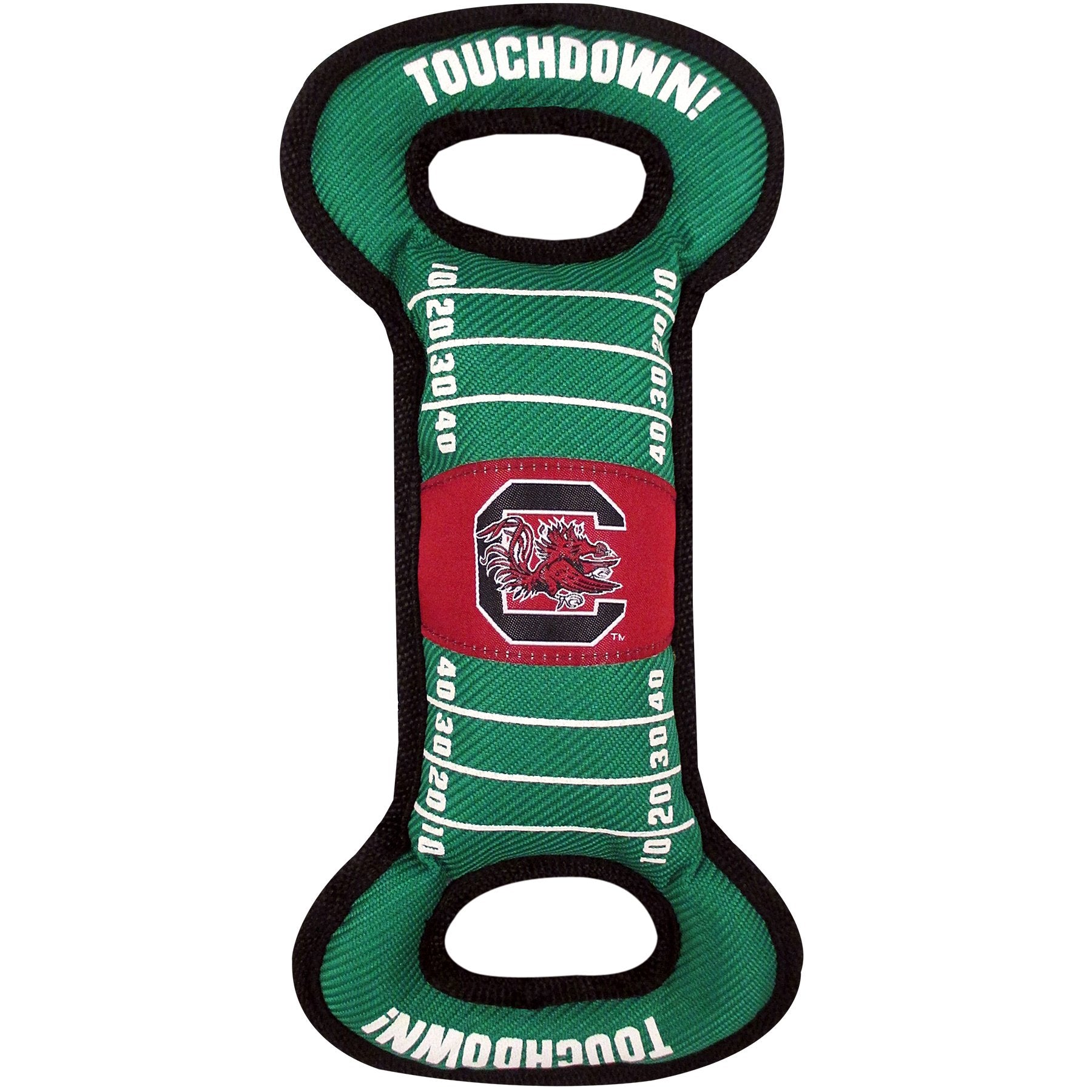 Pets First Ncaa Football Field Dog Toy With Squeaker. - South Carolina Gamecocks - For Tug, Toss, And Fetch. - Tough & Durable P