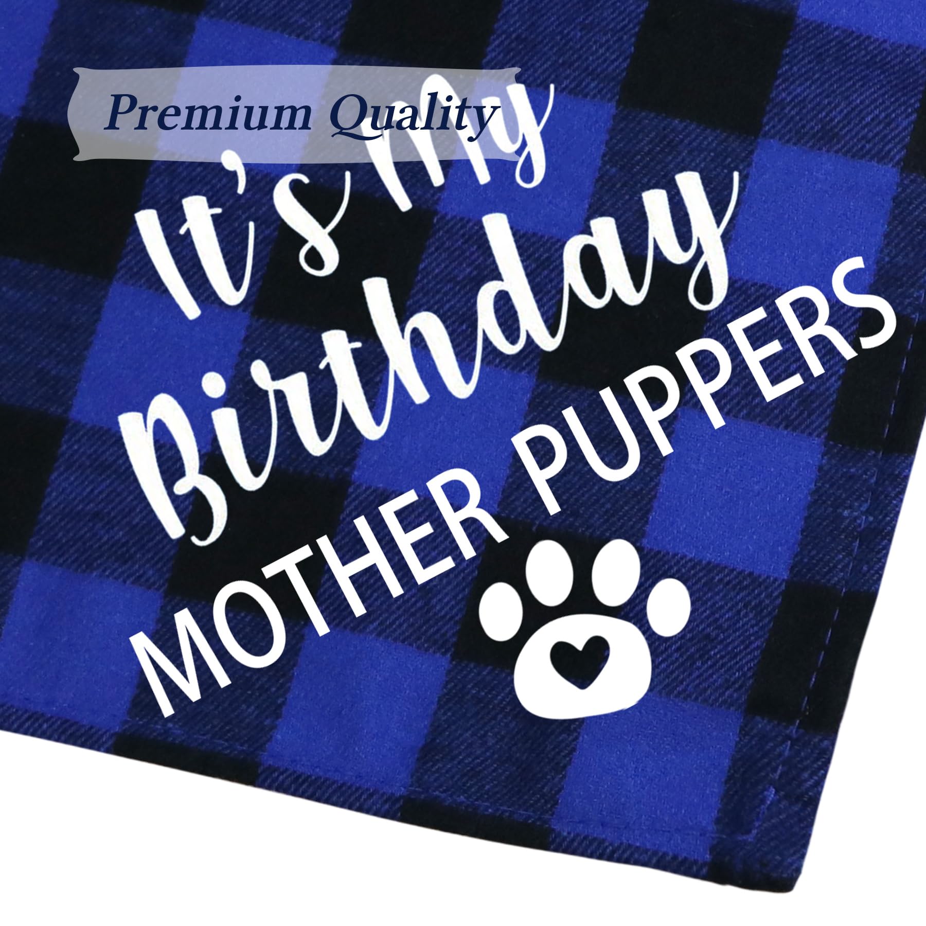 Stmk Dog Birthday Bandana, It' S My Birthday Mother Puppers Multi Sizes Dog Birthday Boy Bandana For Small Medium Large Dogs Cat