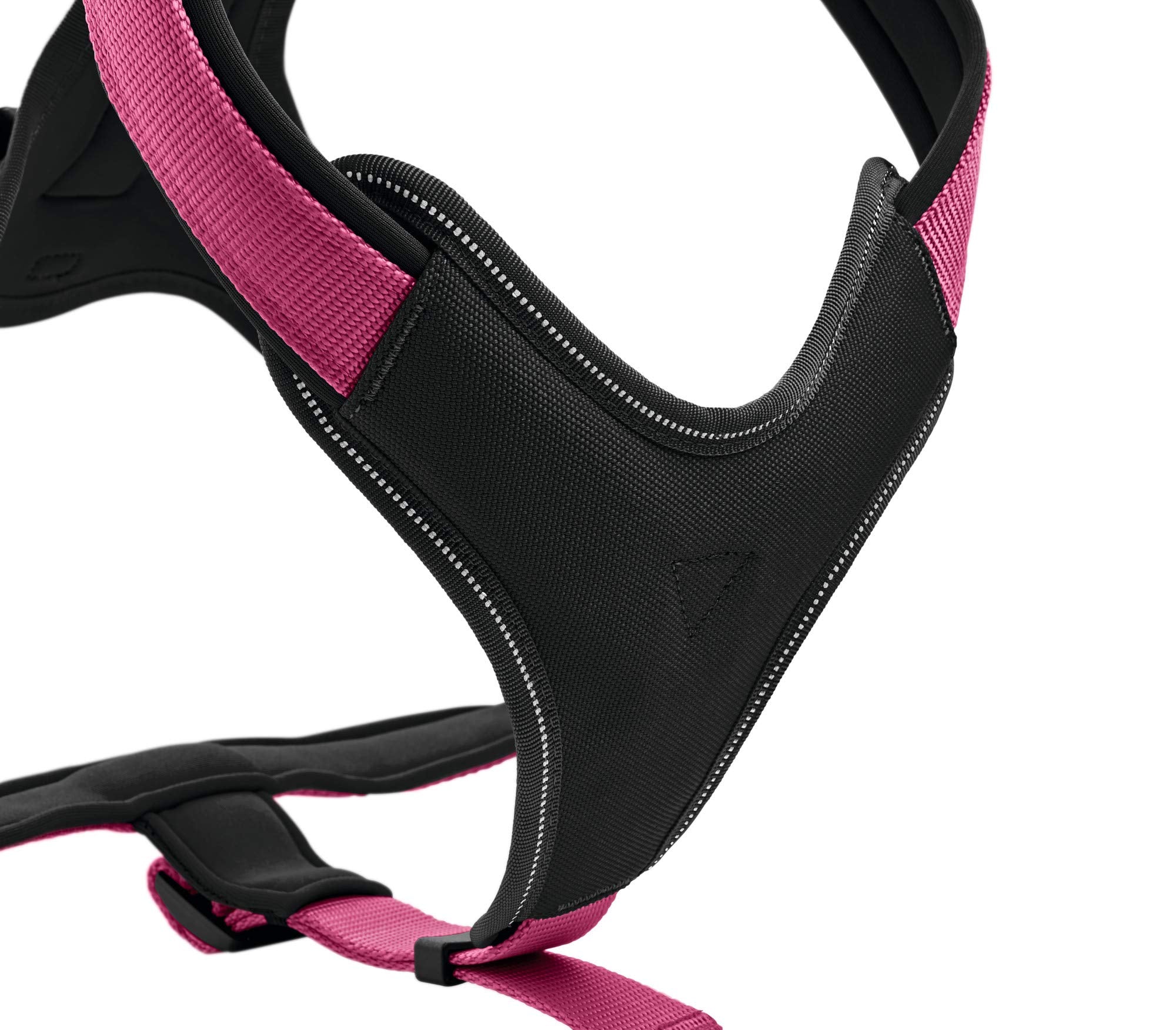 Hunter Neoprene Dog Harness, Medium, Raspberry/Black