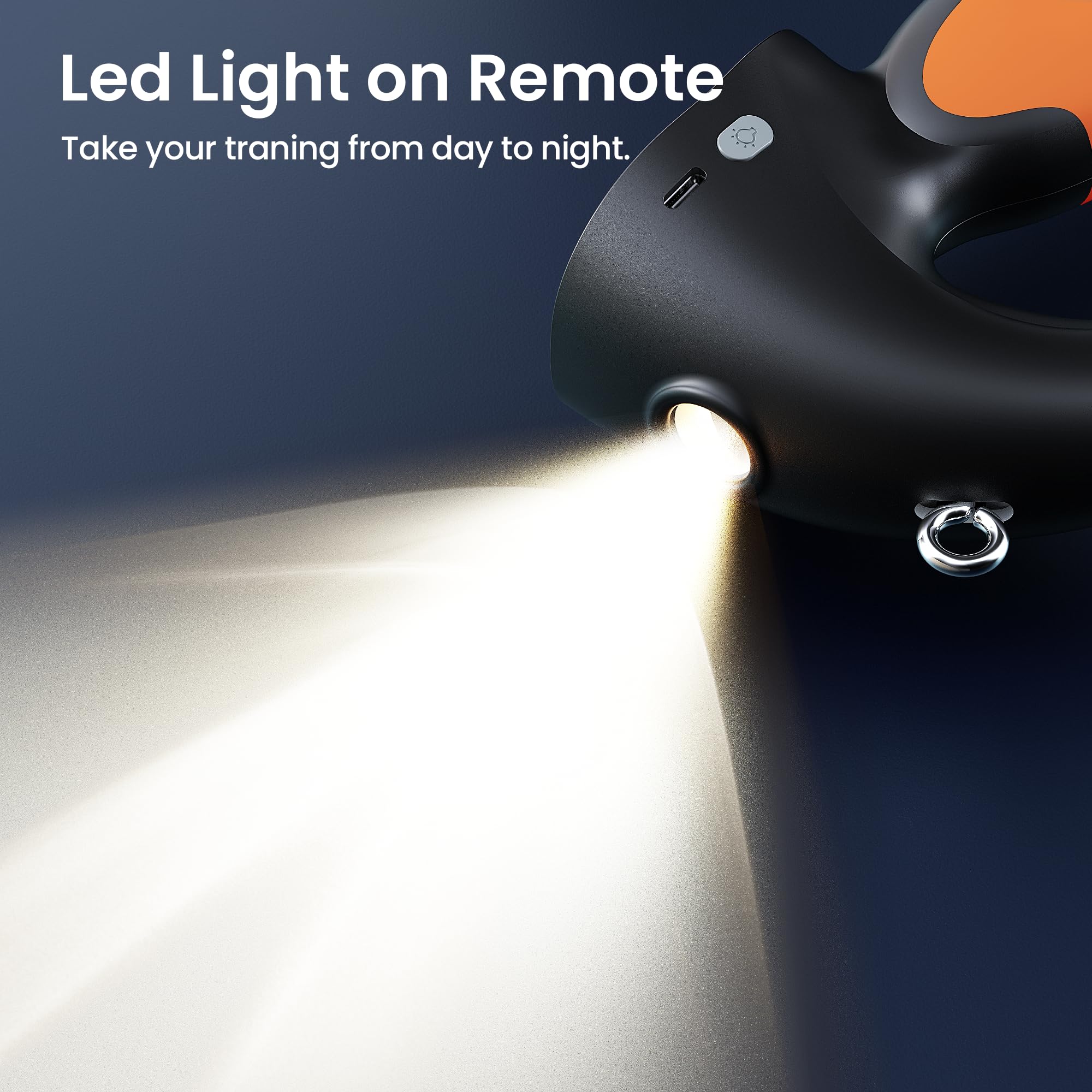 Anti-Tugging Dog Training Collar With Remote Control, Auto Leash Pulling Stop, 1600Ft Electric Collars With Beep, Vibration, Saf