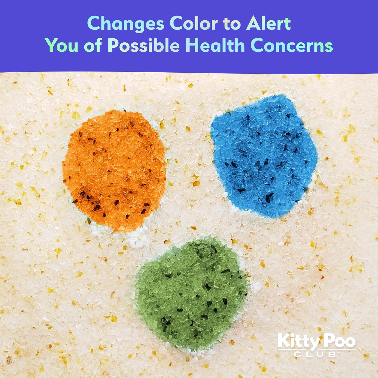 Kitty Poo Club Health Indicating Cat Litter 2-Bag Non-Clumping Lightweight With Disposable 2-Pack Cat Litter Box | Non Clumping,