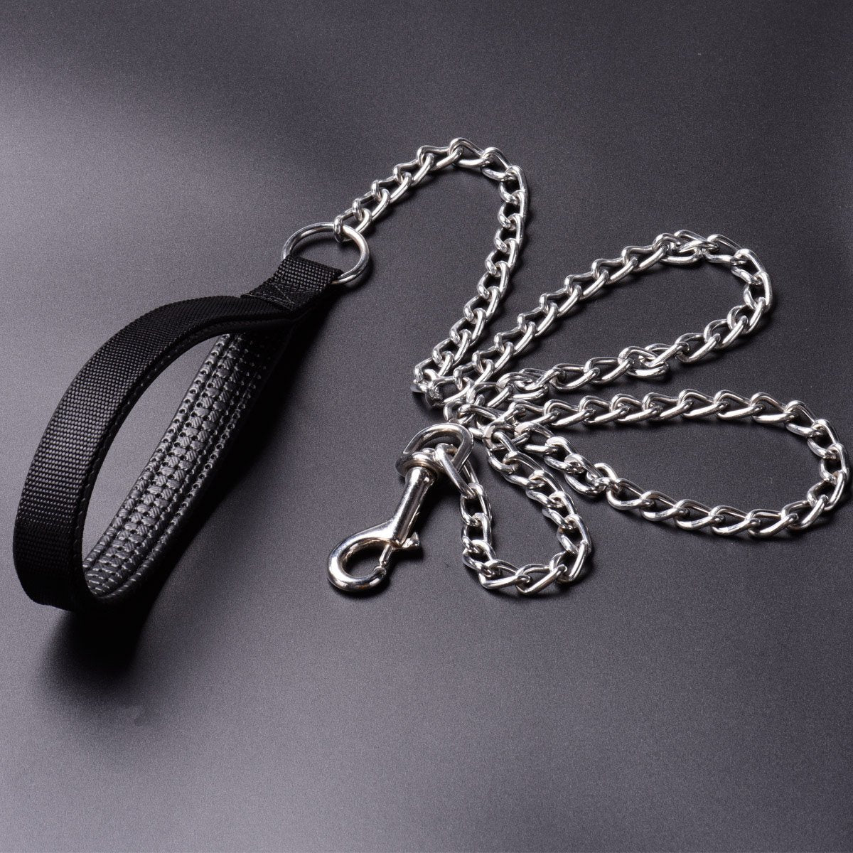 Ctopogo Heavy Duty Dog Leash,Metal Dog Leash Dog Chain With Padded Handle For Large & Medium Size Dogs (4 Ft. X 3.0 Mm (0-80 Lbs.))