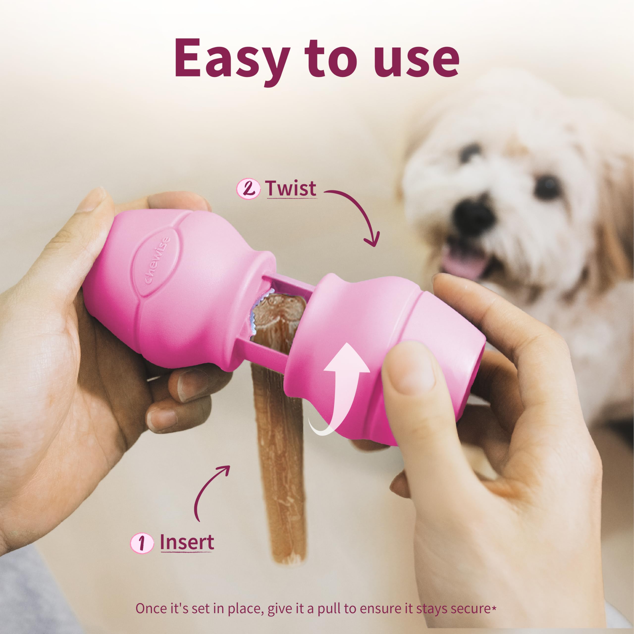 PetClan Chewise Bully Stick Holder, Improved Bully Sticks Holder, Ultimate Secure Heavy Duty, BPA-Free Safety Device to Prevent