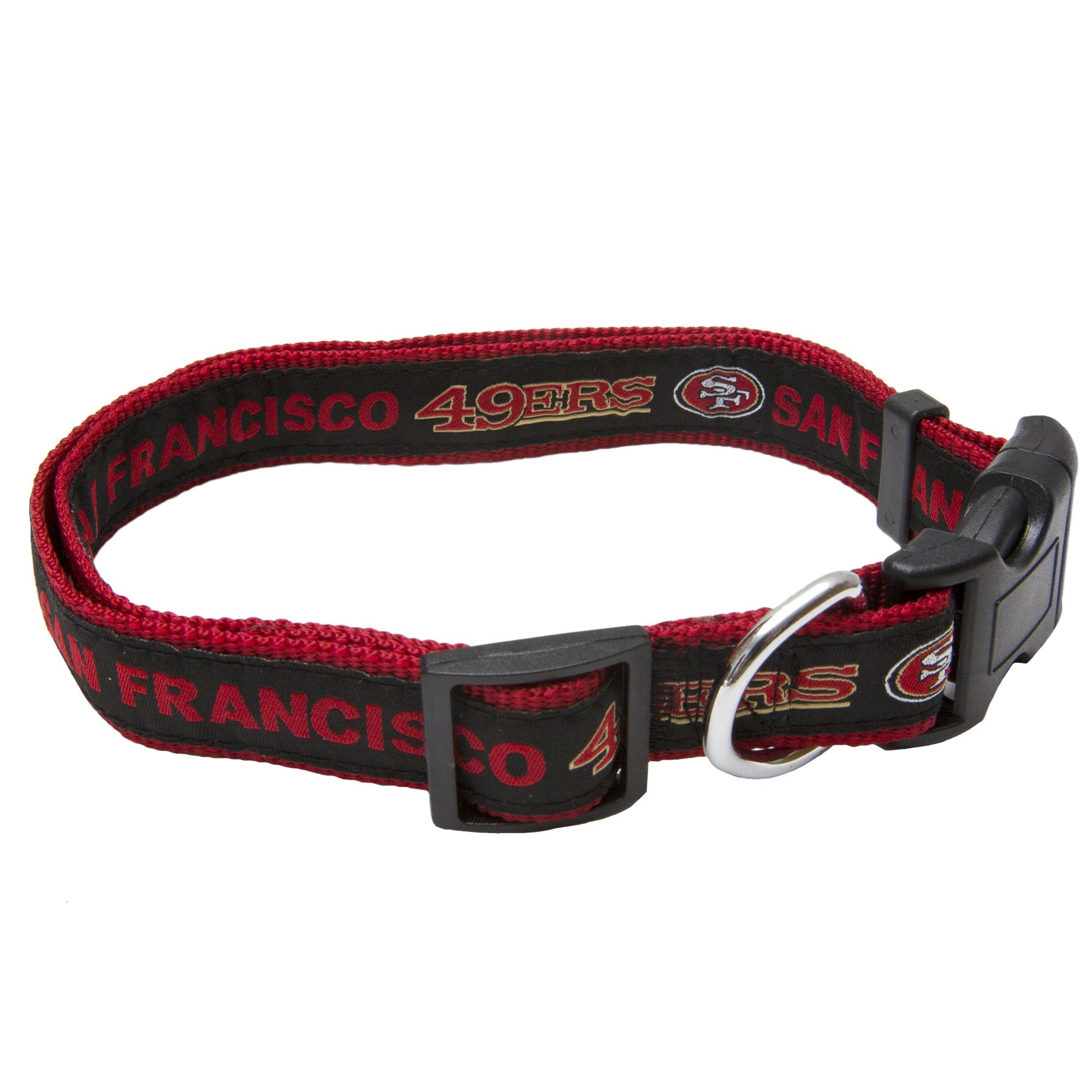 Pets First NFL San Francisco 49ers Licensed PET COLLAR, Small - Heavy-Duty, Strong, and Durable Dog Collar. Available in 31 Foot
