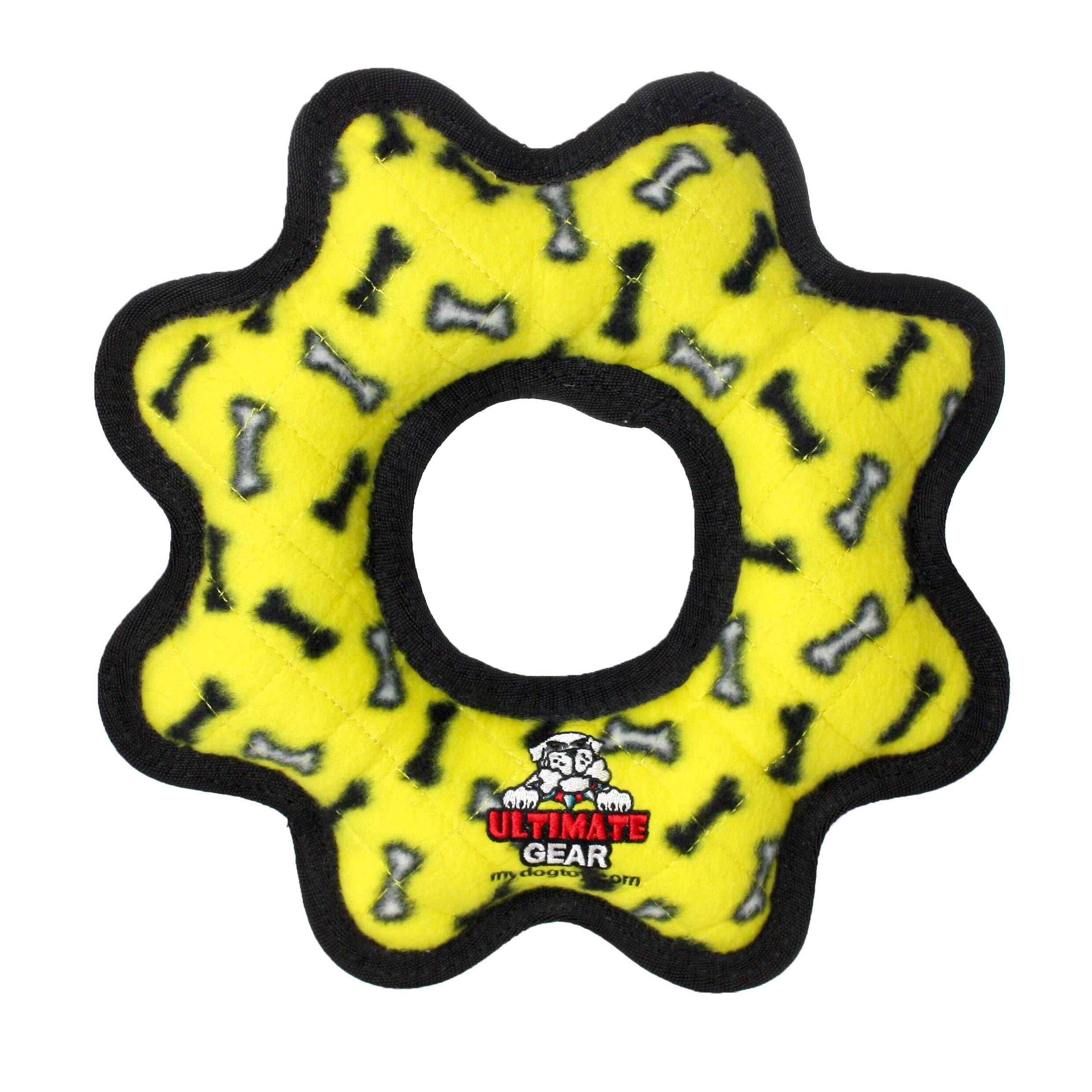 Tuffy- World'S Tuffest Soft Dog Toy- Ultimate Gear Ring-Squeakers - Multiple Layers. Made Durable, Strong & Tough.Interactive Play (Tug,Toss & Fetch).Machine Washable & Floats