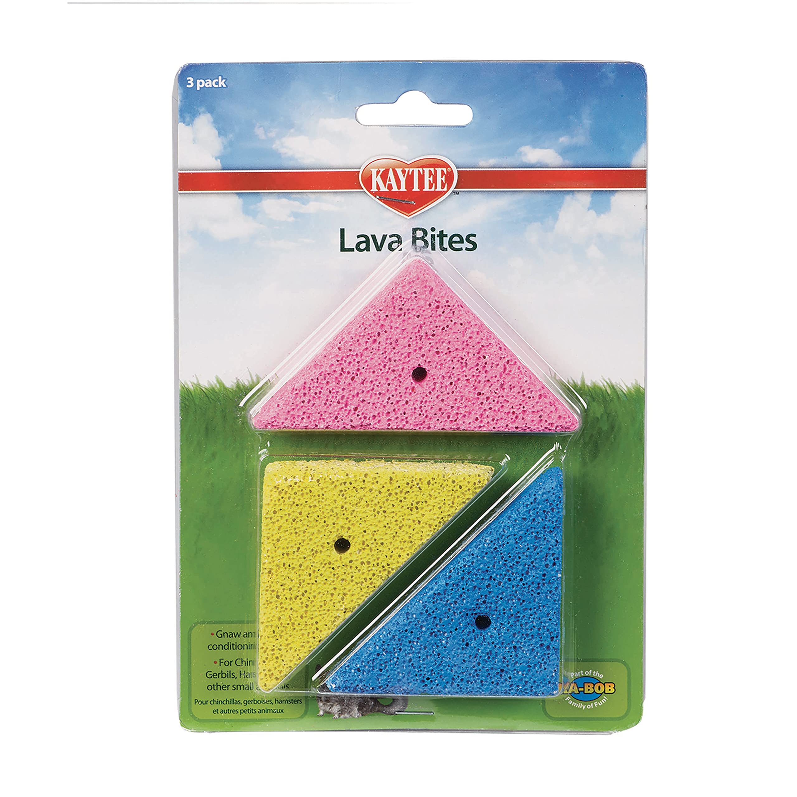 Super Pet Kaytee Lava Bites Chew Toy For Chinchillas, Hamsters And Gerbils, 3 Pack