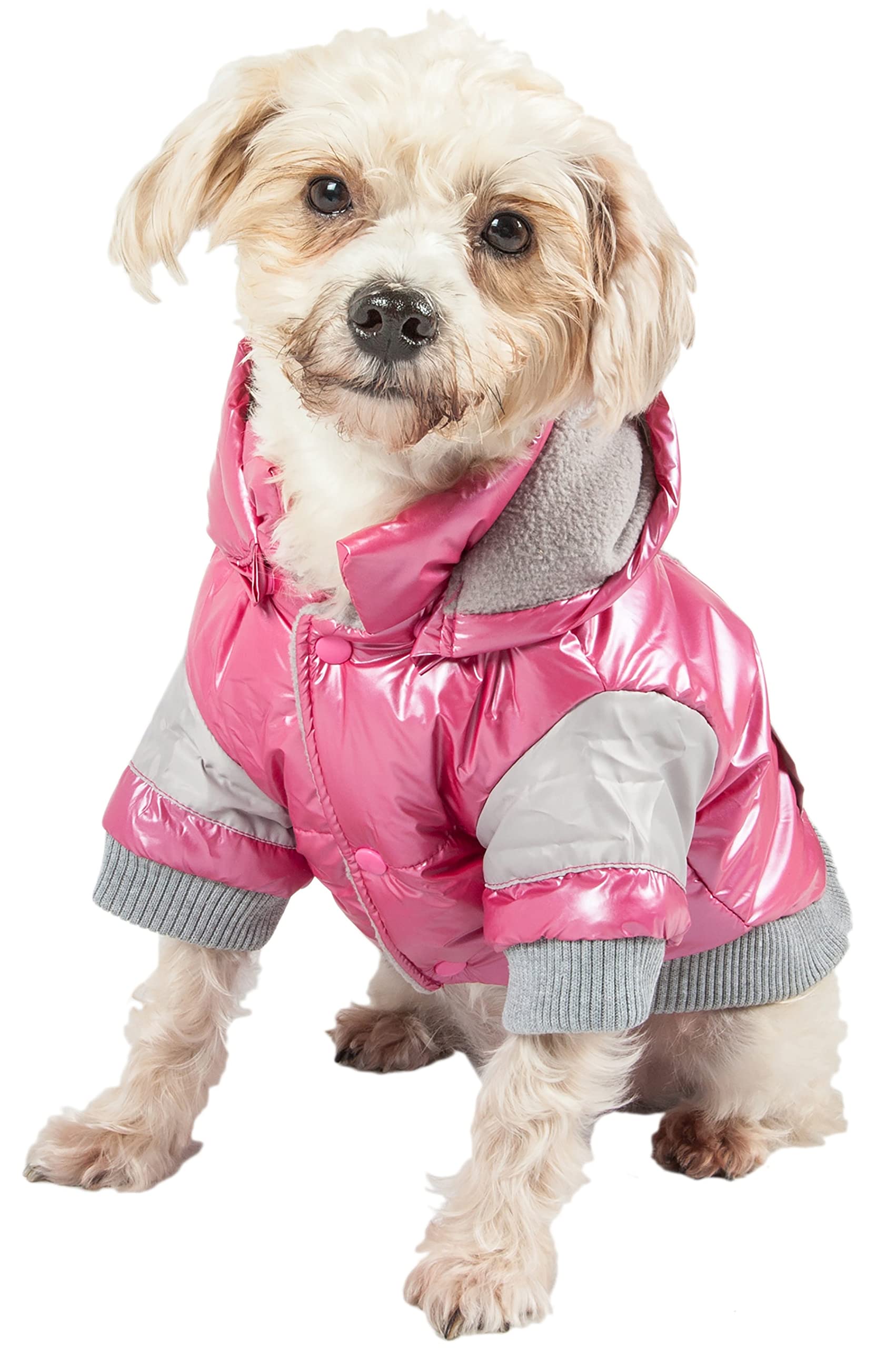 Pet Life Sporty Vintage Aspen Ski Winter Dog Coat With Snap-Off Removable Hood - Dog Jacket Features 3M Thinsulate Insulation Warming Technology - Dog Clothes Fits Small, Medium And Large Dogs