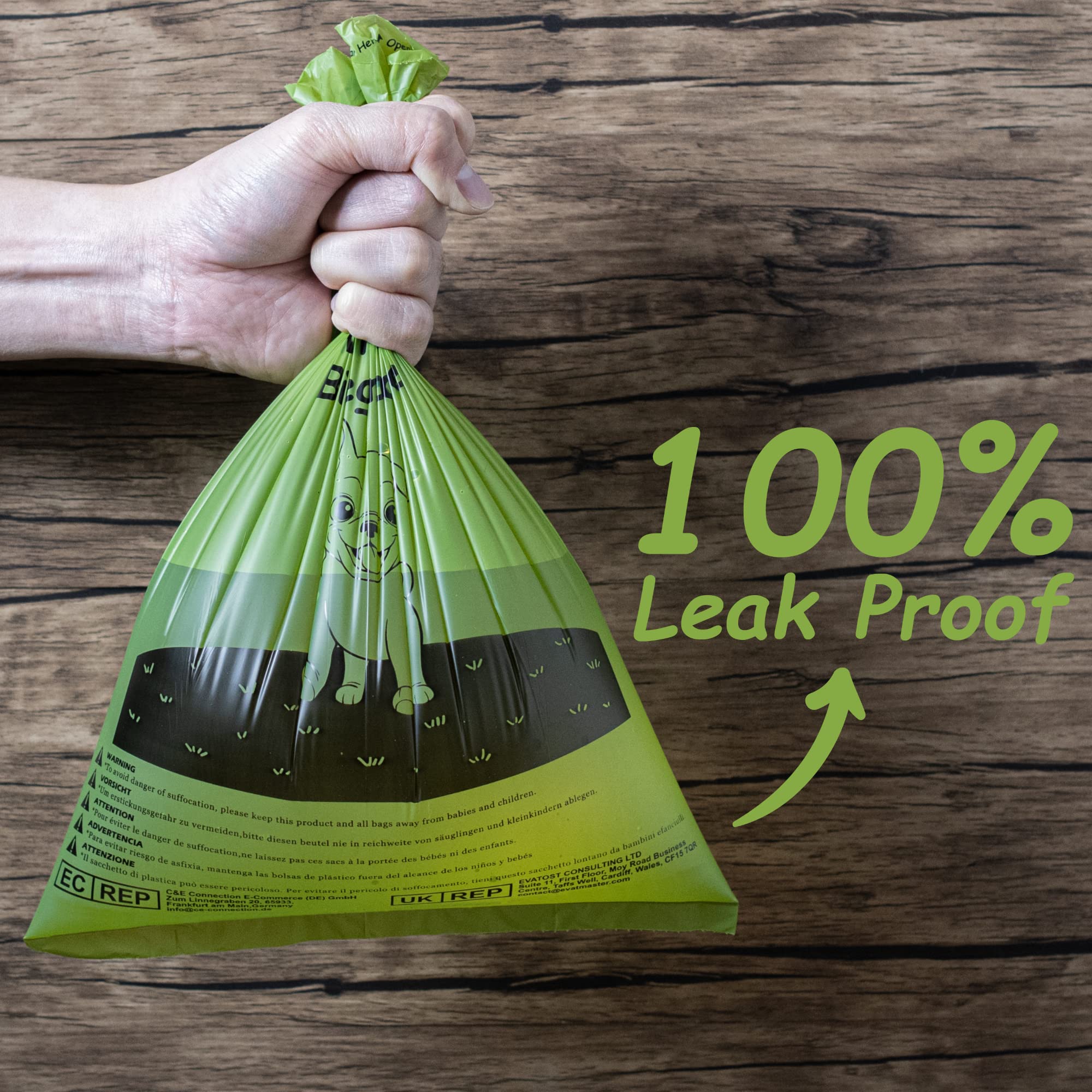 Greener Walker Poop Bags For Dog Waste-540 Bags,Extra Thick Strong 100% Leak Proof Dog Waste Bags (Deep Green)
