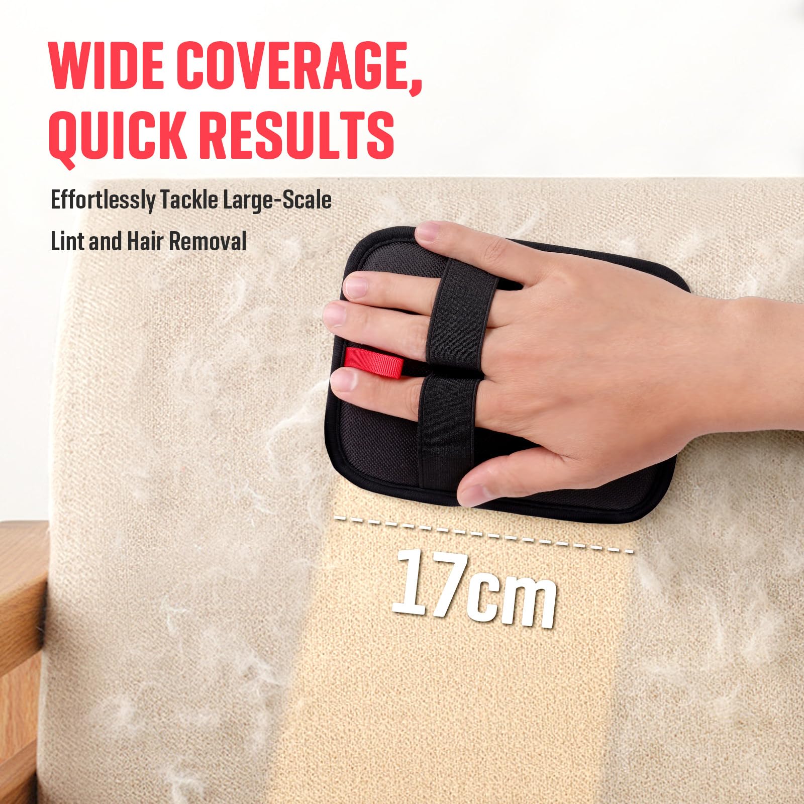 Verdevilla Pet Hair Remover, Electrostatic Pet Hair Removal Gloves, Reusable Cat & Dog Hair Remover For Couch, Furniture, Carpet