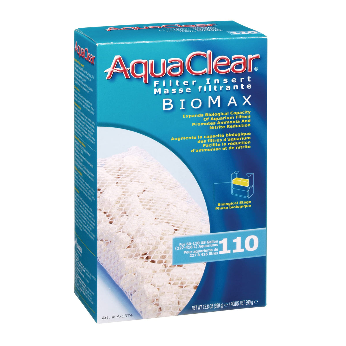 Aquaclear 110-Gallon Biomax, White, A1374