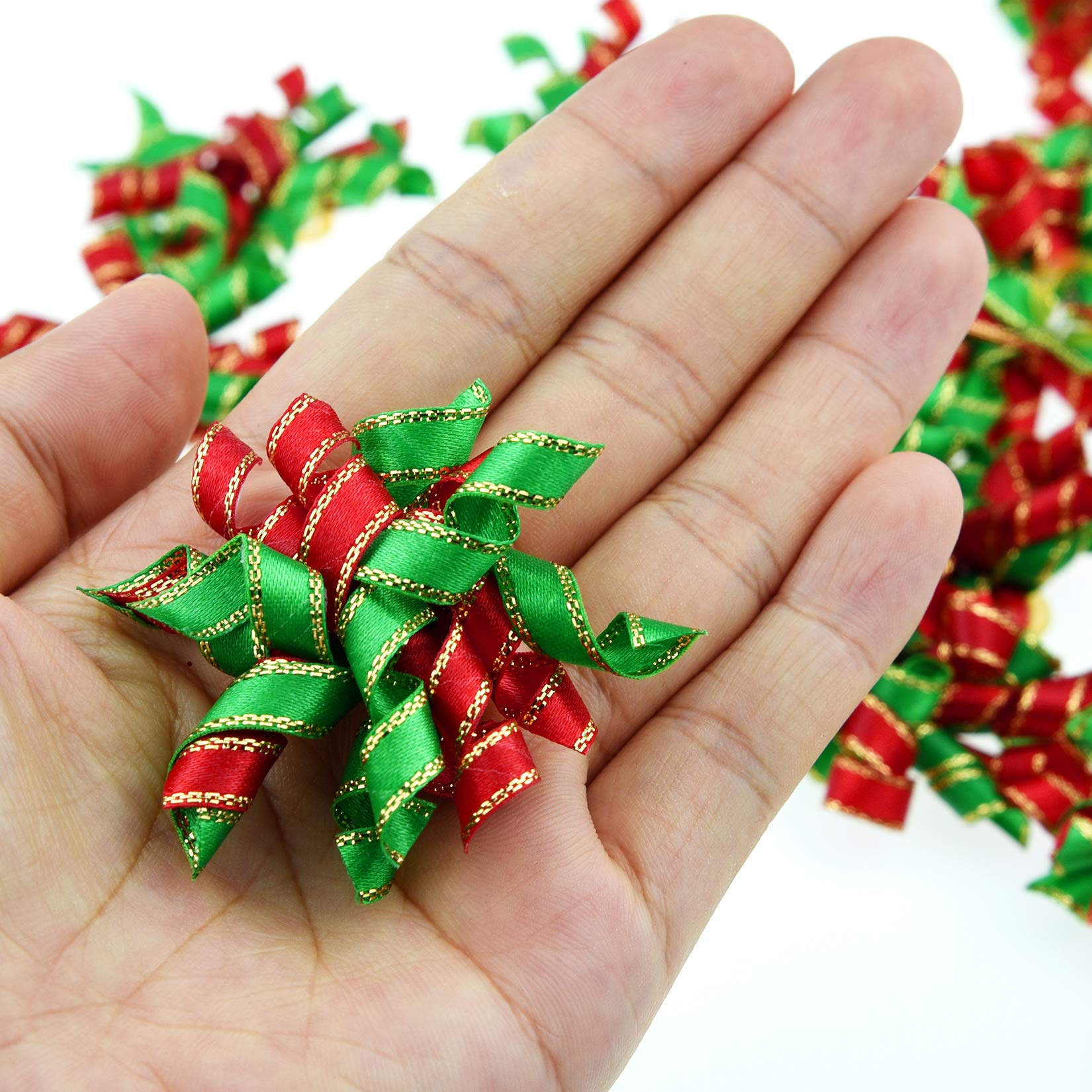 Tongcloud 20 Pcs Pet Dog Cat Hair Bows For Xmas Dog Puppy Cat Christmas Hair Bows Hair Accessories With Rubber Bands