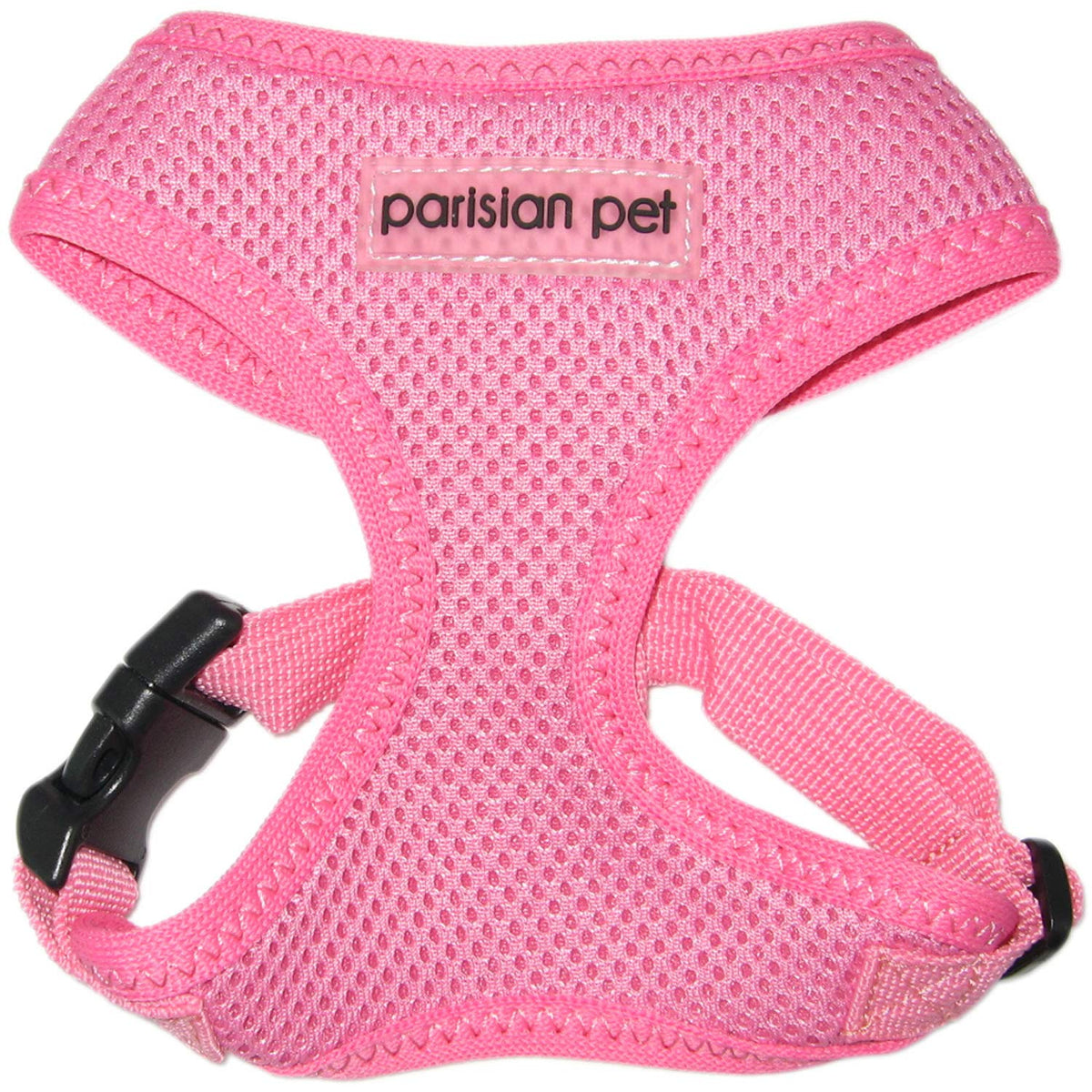 Parisian Pet Dog Harness - Adjustable Pink Dog Vest Harness - 100% Mesh Fabric No Pull Puppy Harness - Cooling Dog Harness For Large Dogs - Idle For Walking, Running, And Hiking - Xl