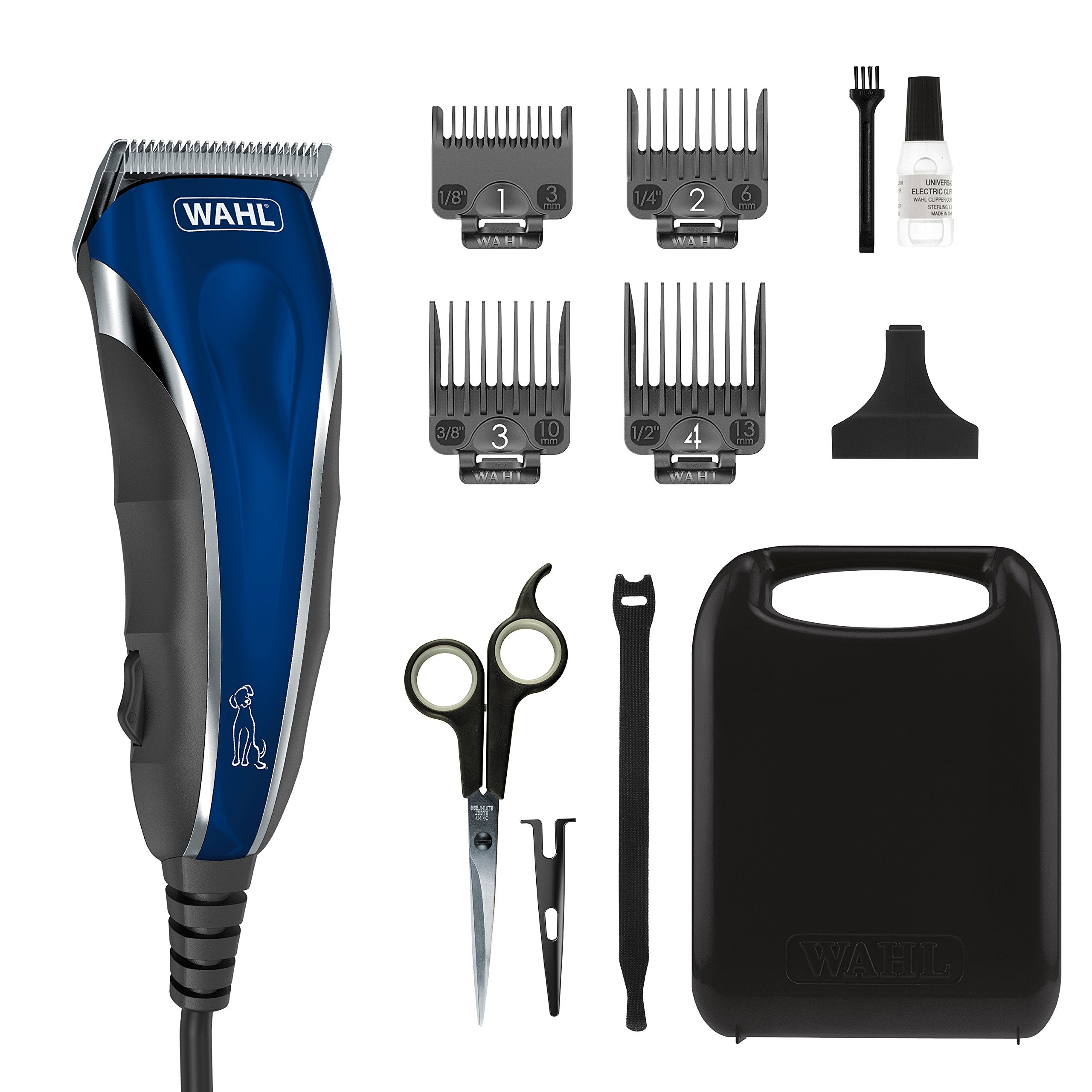 Wahl Usa Pro-Grip Pet Grooming Corded Clipper Kit - Clipper For Small To Large Dogs – Electric Dog Clipper For Eyes, Ears, & Paws - Model 9164