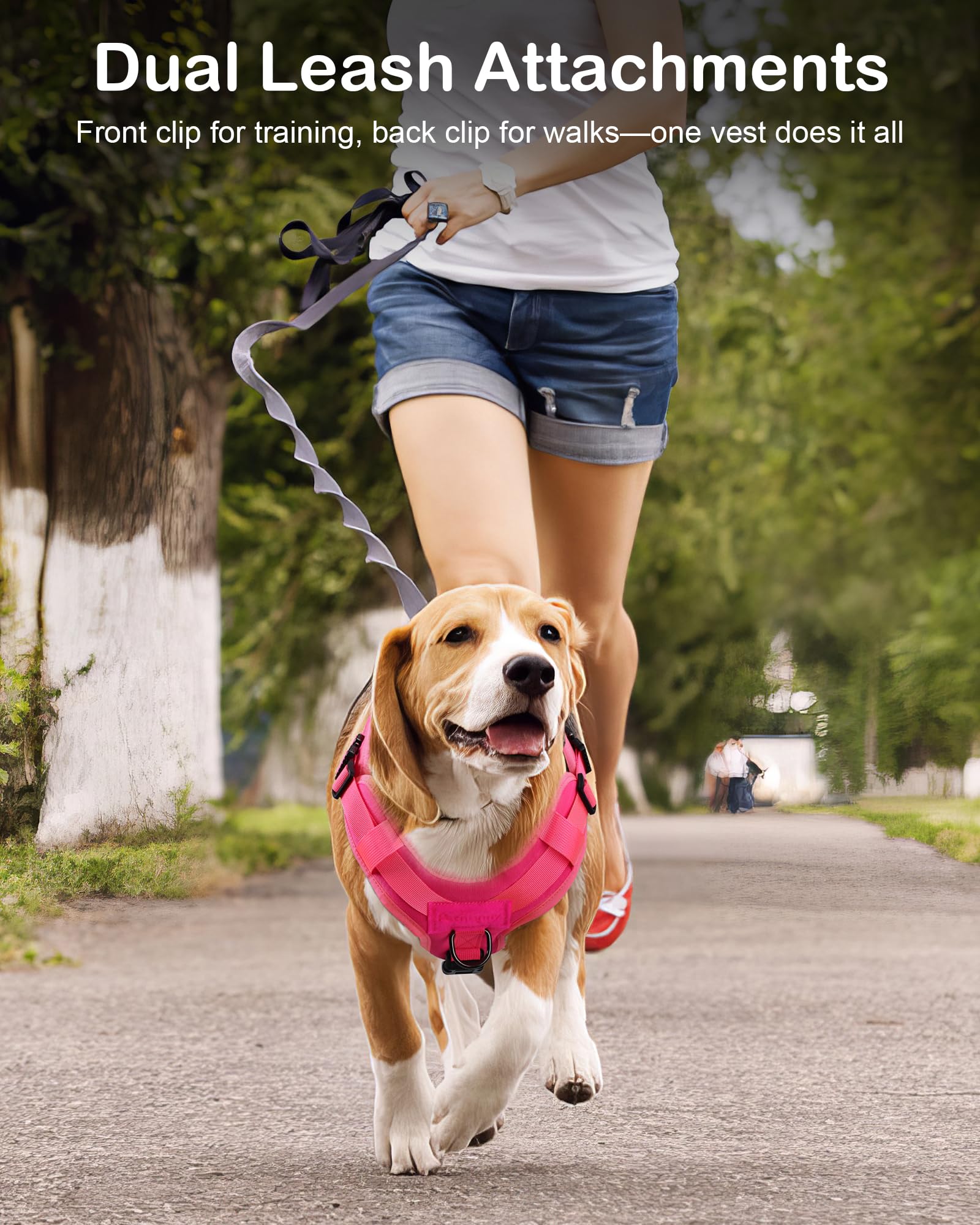 Petnanny Tactical Dog Harness - Service Dog Harness Emotional Support Dog Vest For Medium Large Dogs, No Pull Esa Dog Vest With