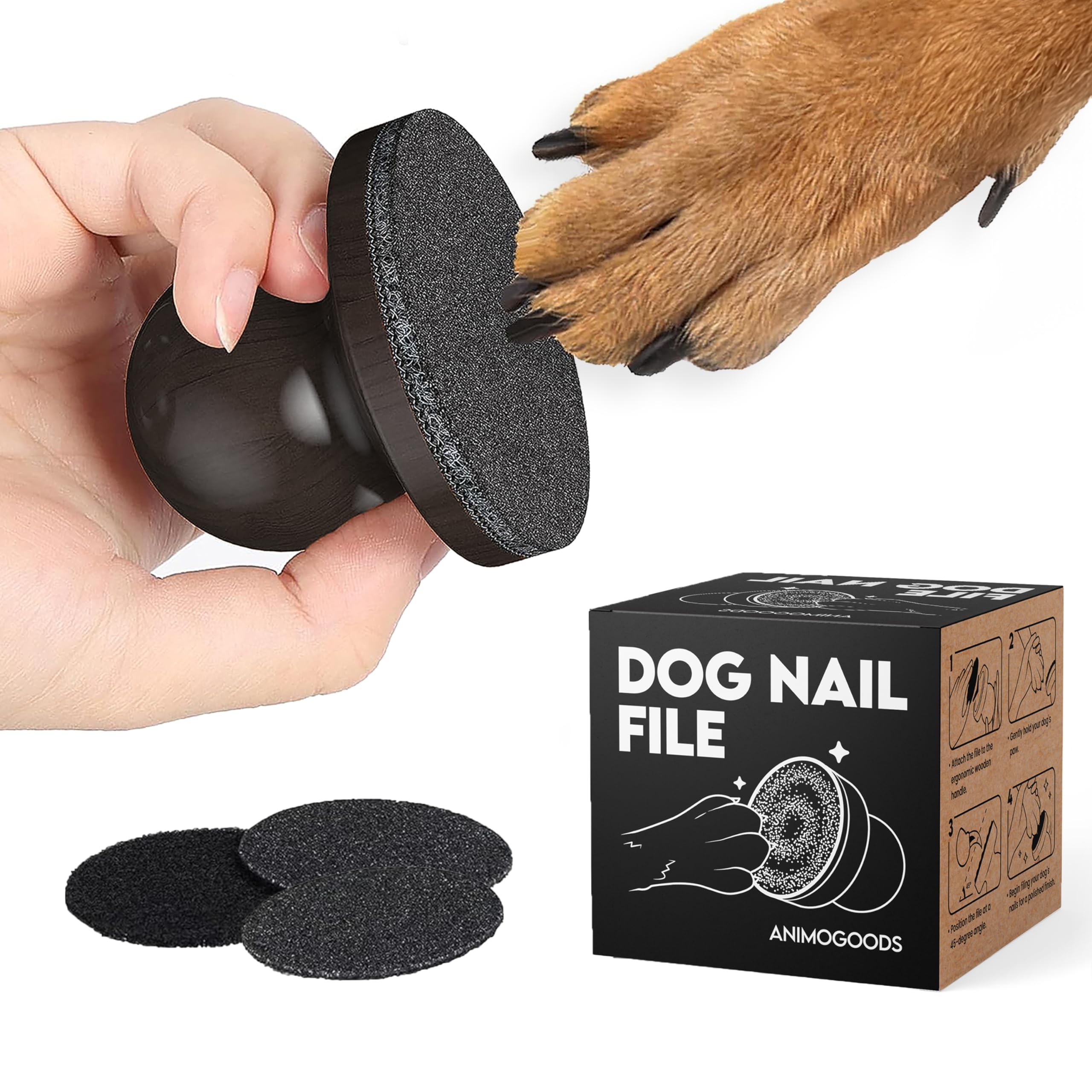 Animogoods Dog Nail File, Cat Nail File, Dog Nail File Board - Stress-Free Nail Filing For Dogs, Nail File For Dogs, Dog Scratch