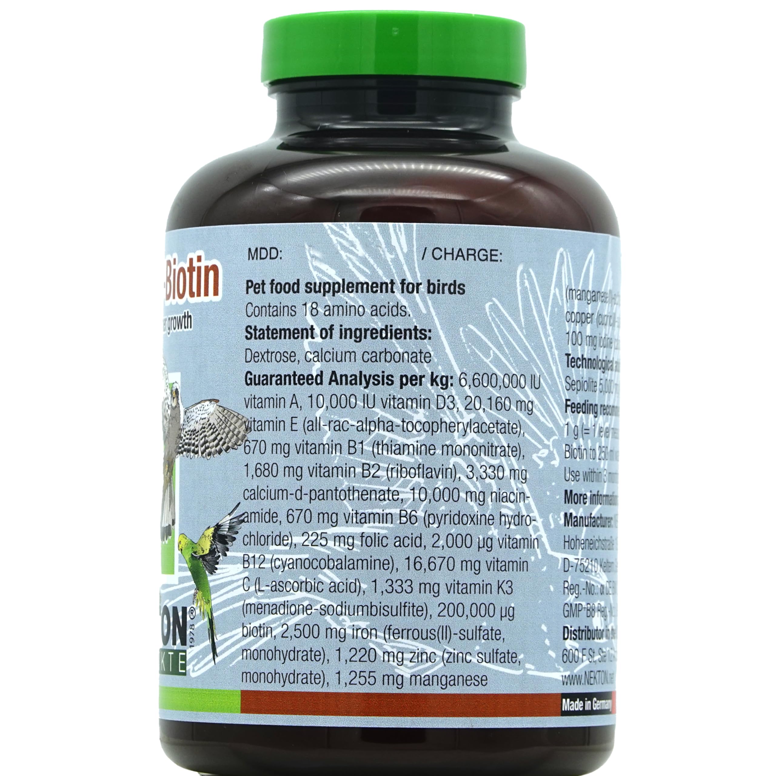 Nekton-Biotin for Bird Feathering 330gm/ 11.64oz