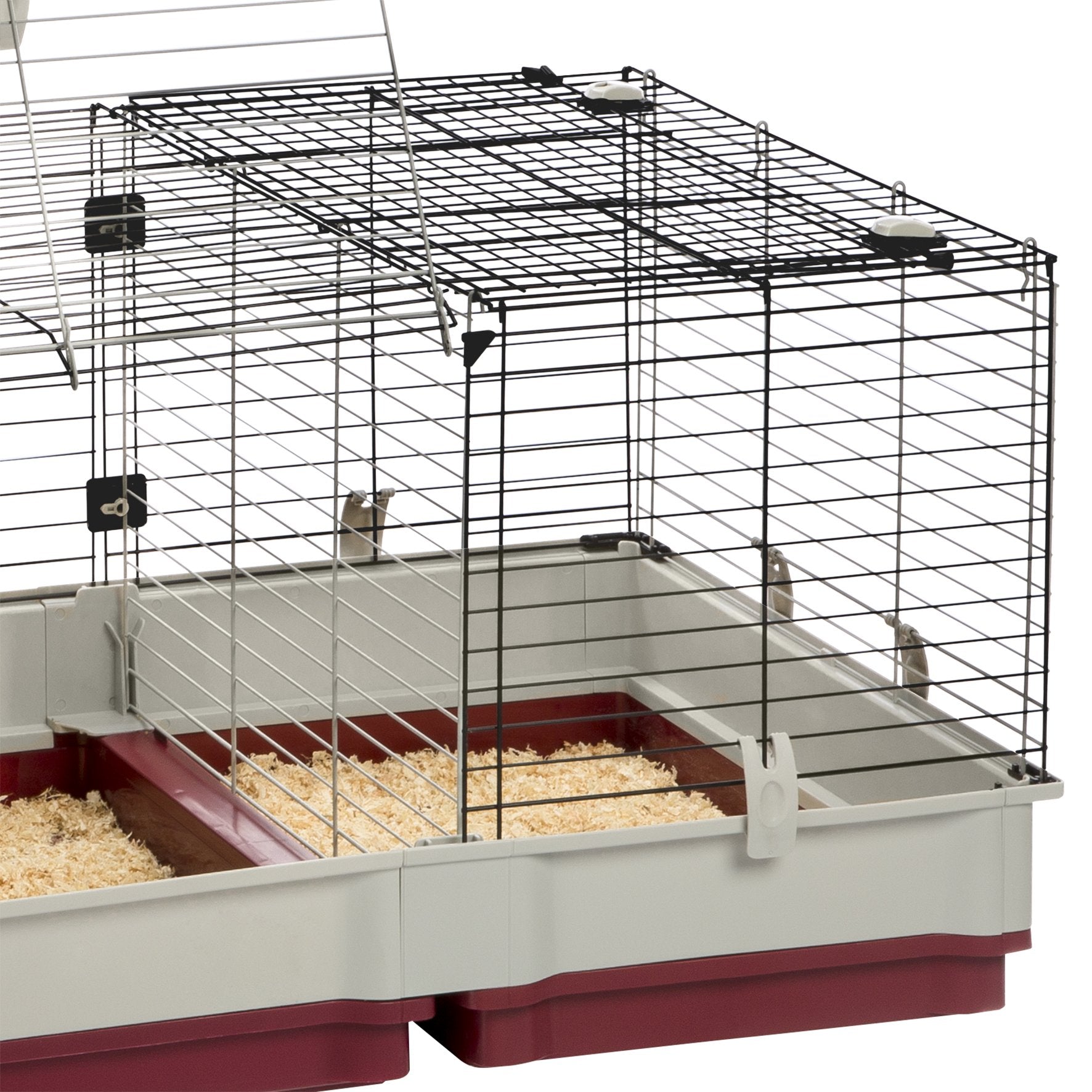 Ferplast Krolik Extra-Large Rabbit Cage W/Wire Extenstion | Rabbit Cage Includes All Accessories & Measures 55.9L X 23.62W X 19.
