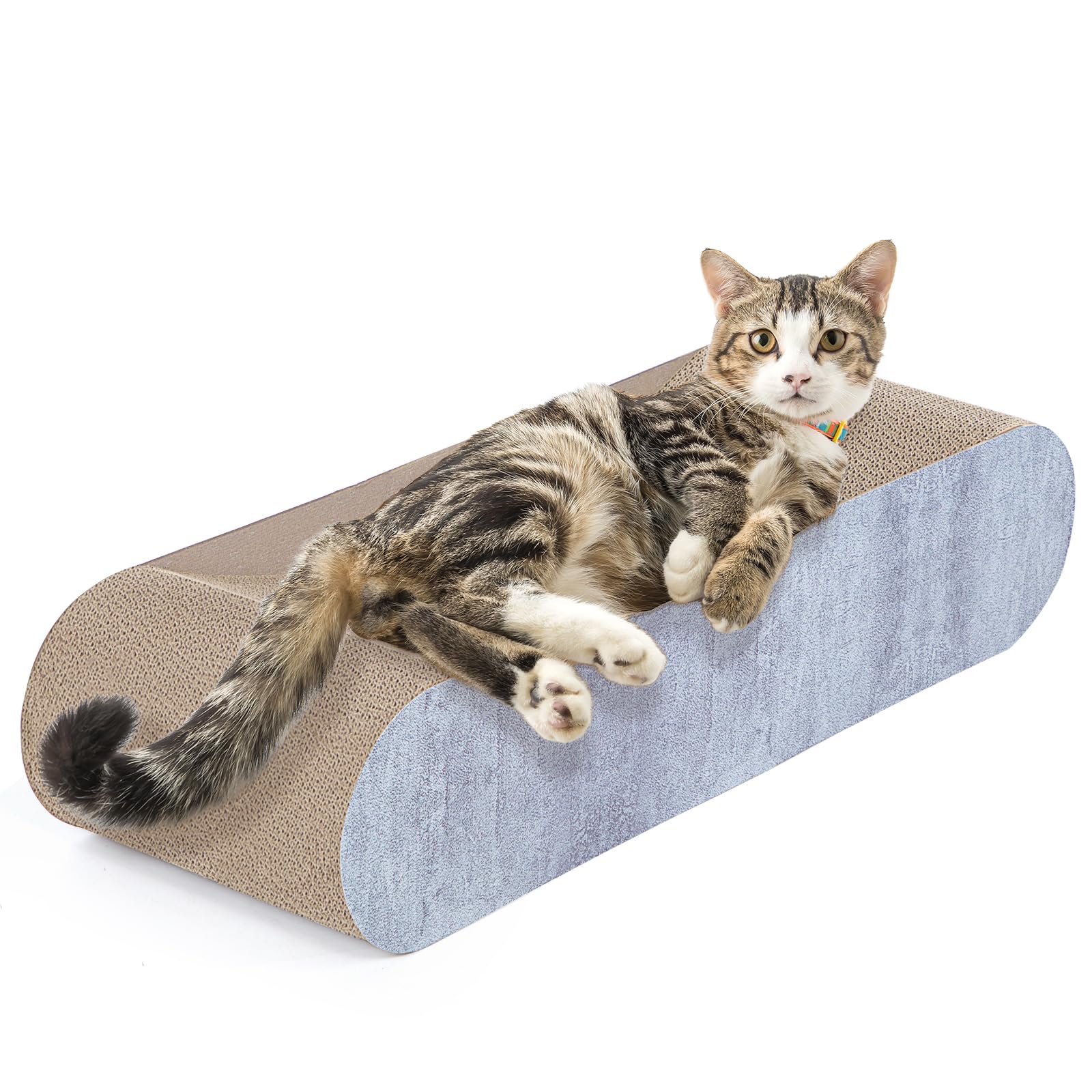 Fluffydream 2 In 1 Cat Scratcher Cardboard, Cat Scratching Board Furniture Protector, Cat Scratching Post, Cat Beds For Indoor C