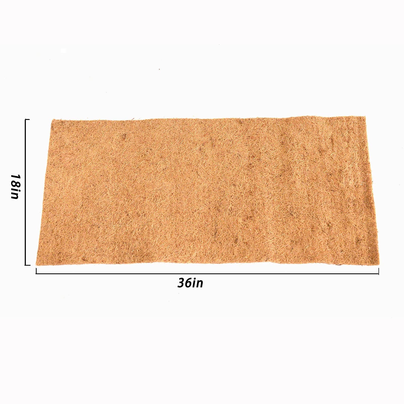 SISIPAI LIFE Reptile Carpet Natural Coconut Fiber, 36 x 18 Tortoise Carpet Mat for Pet Terrarium Liner, Reptile Bedding Supplies