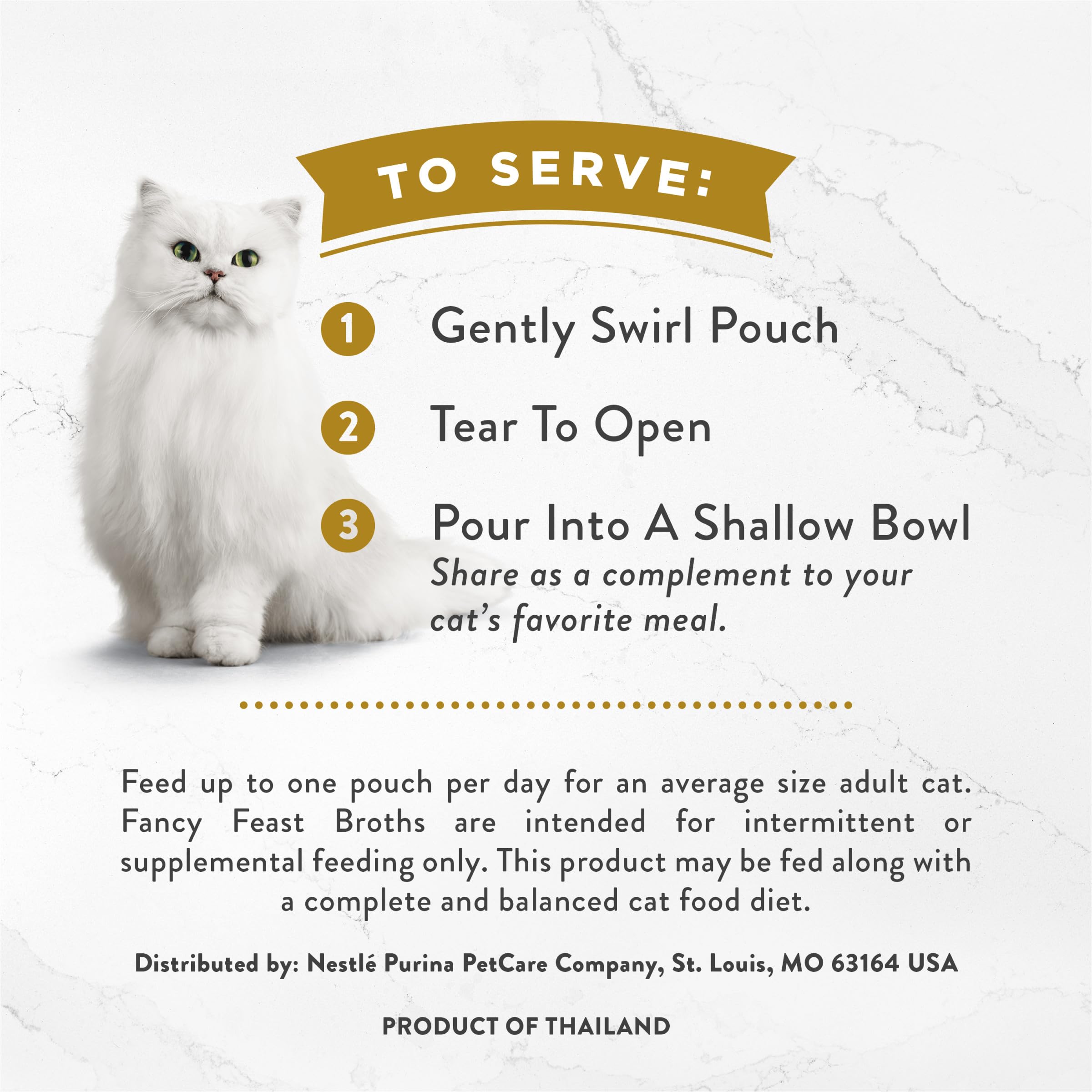 Purina Fancy Feast Limited Ingredient Wet Cat Food Complement, Broths With Tuna, Shrimp & Whitefish - (Pack of 16) 1.4 oz. Pouch