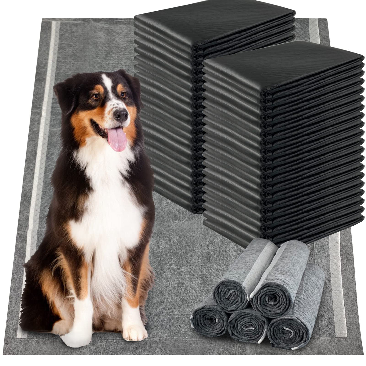 Dogcator Charcoal Puppy Pads Extra Large, Activated Charcoal Dog Pee Pads, X-Large Odorless Potty Pads For Dogs 28'X34', 40 Count Xl Disposable Puppy Pads Pet Training Pads For Housebreaking