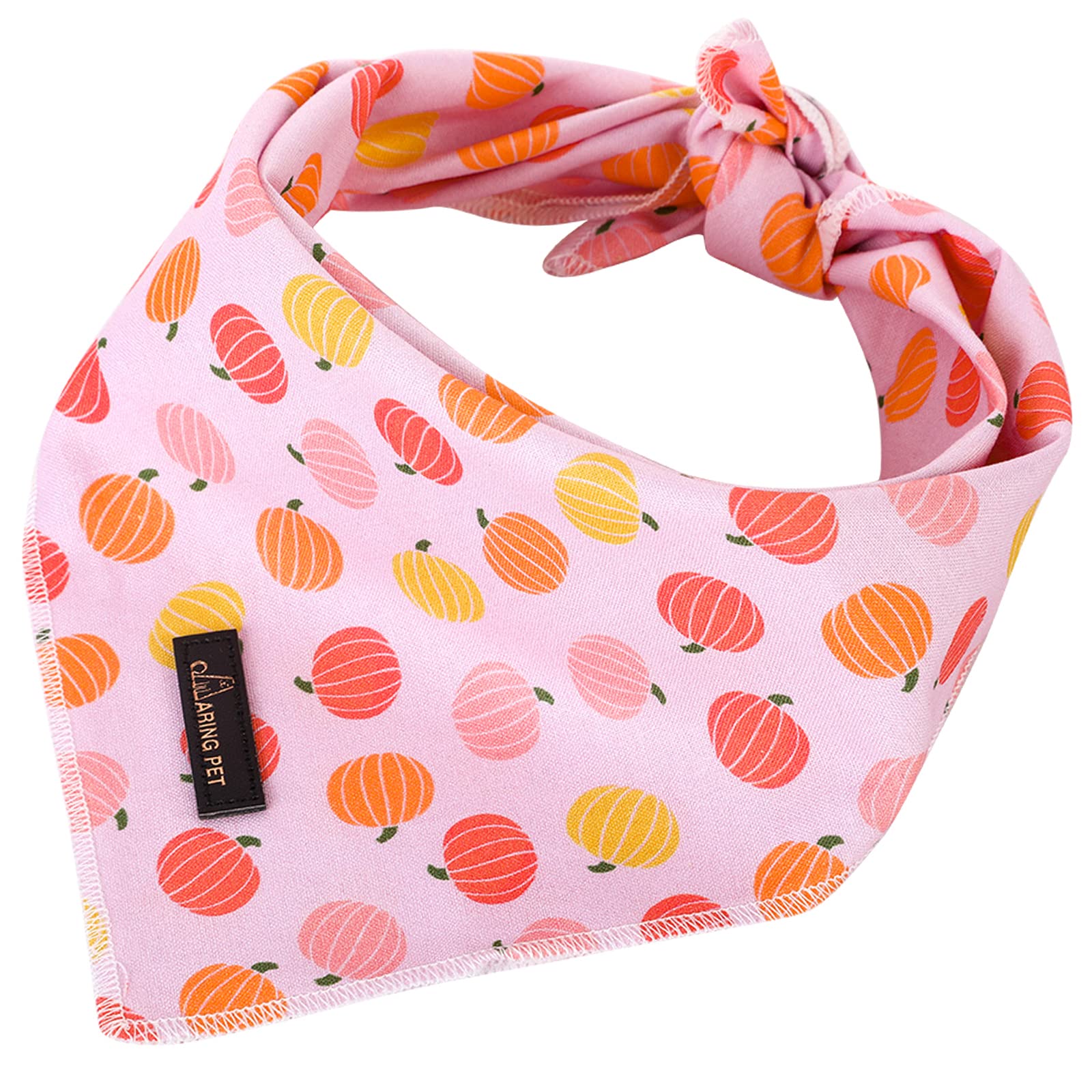 Aring Pet Halloween Dog Bandana-Cotton Pumpkin Dog Bandanas, Soft Comfortable Cute Dog Triangle Bibs Scarf For Small To Large Bo