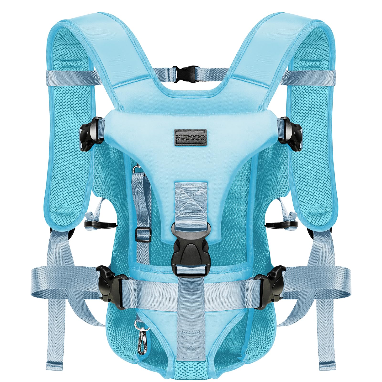 Yudodo 6-18Lbs Pet Dog Front Carrier Backpacks Multiple Adjustable Small Dog Chest Carrier Legs Out Easy-Fit Puppy Travel Backpa