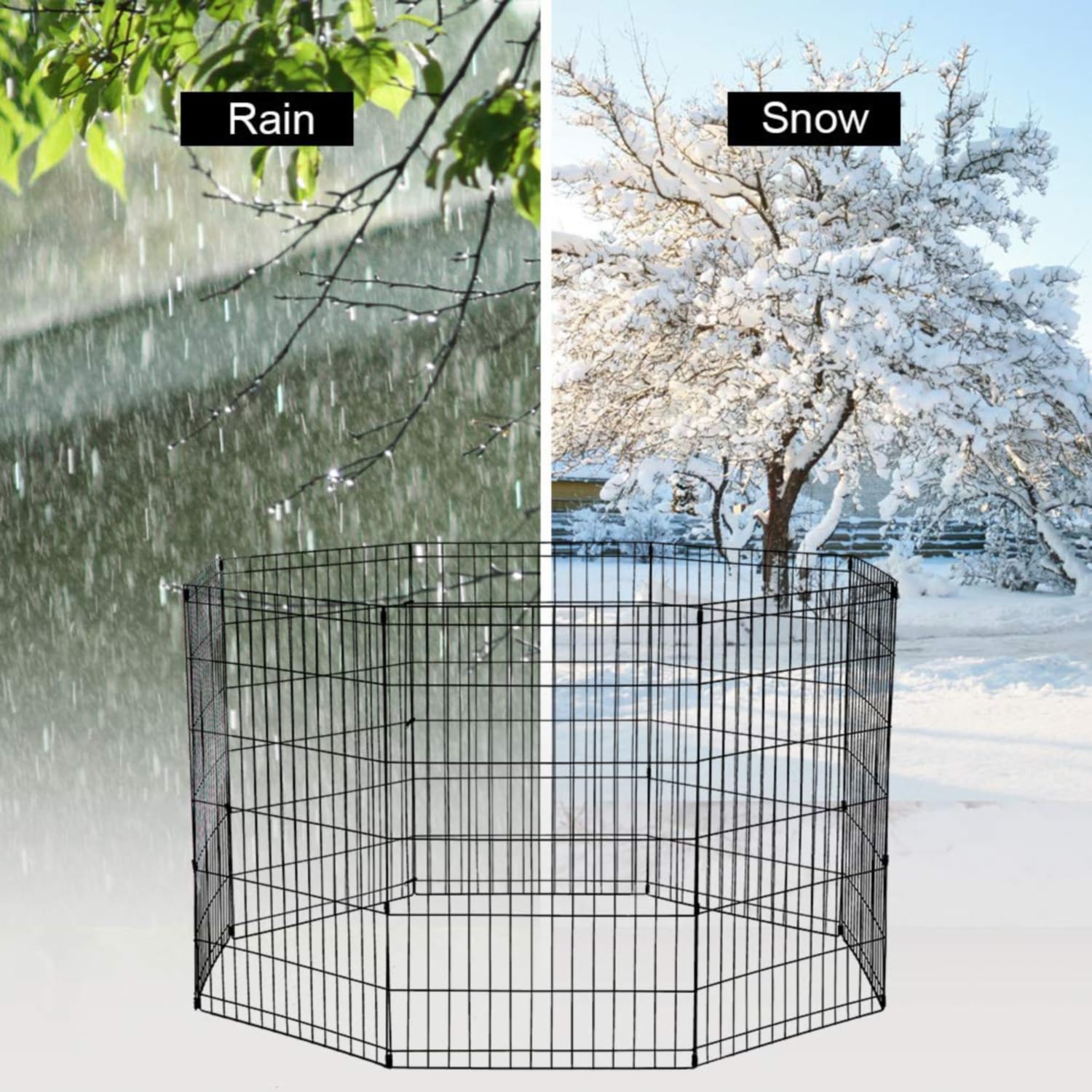 Bestpet 36' Tall Dog Playpen Crate Fence Pet Kennel Play Pen Exercise Cage