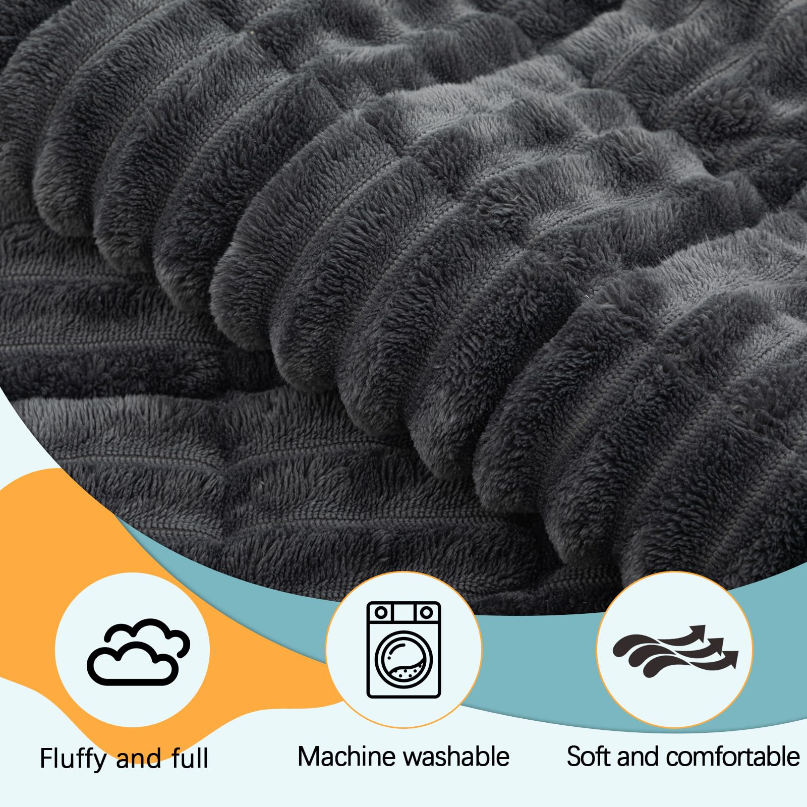 BBTO 53 x 40 Inches Non-Slip Bottom Pet Bed Mat for Car Trunk Large Size Dog Blanket for SUV Dog Backseat Cover with Anti Slip S