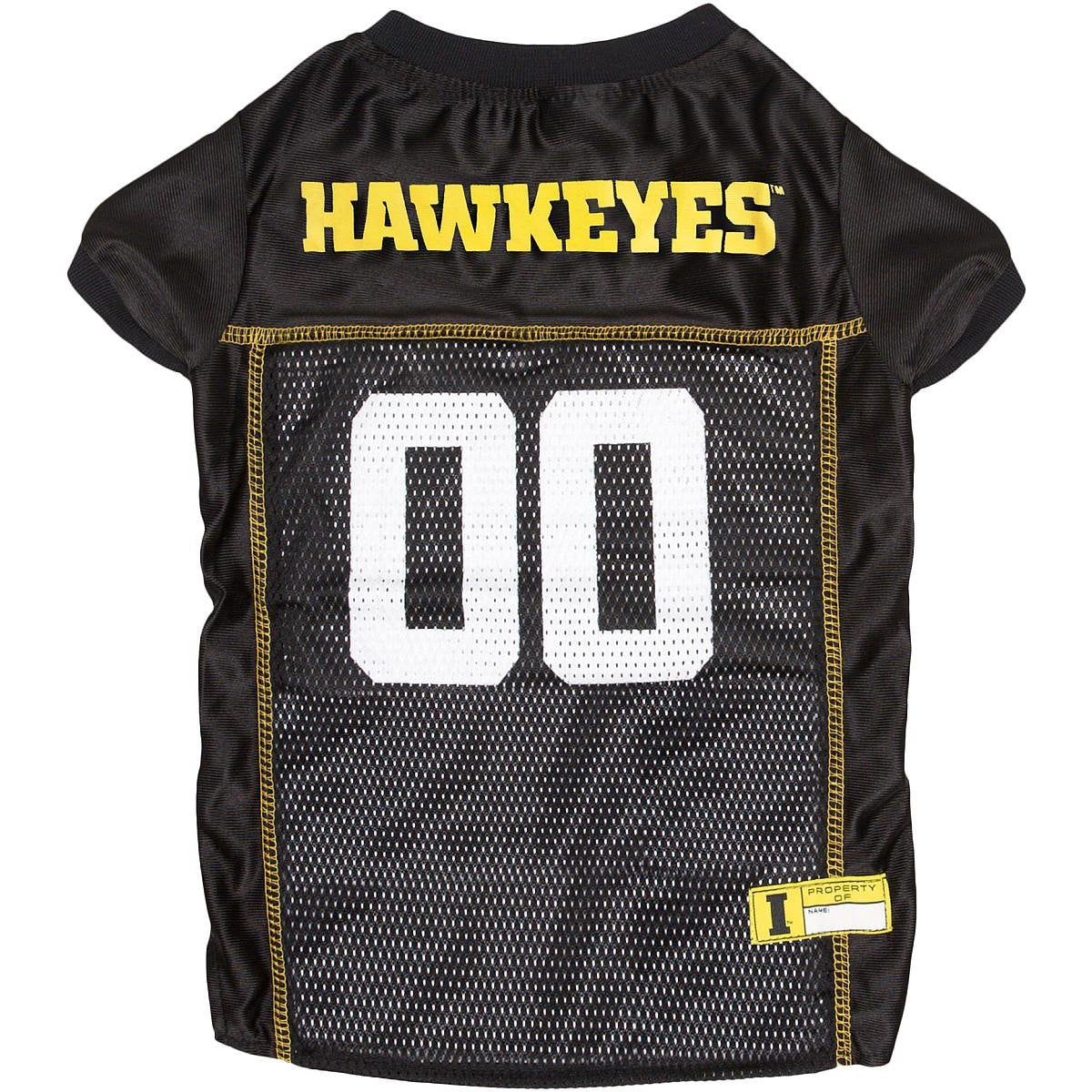 Pets First NCAA College Iowa Hawkeyes Mesh Jersey for DOGS & CATS, Medium. Licensed Dog Jersey with your Favorite Football/Baske