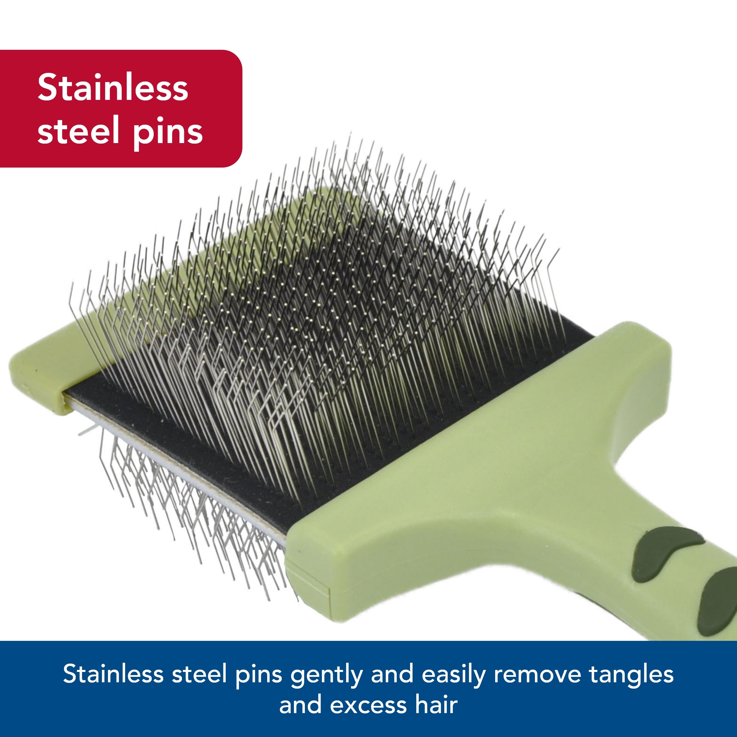 Coastal Pet Safari Dog Flexible Slicker Brush - Dog Brush For Shedding - Undercoat Rake And Grooming Brush For Small And Medium Dogs - Small