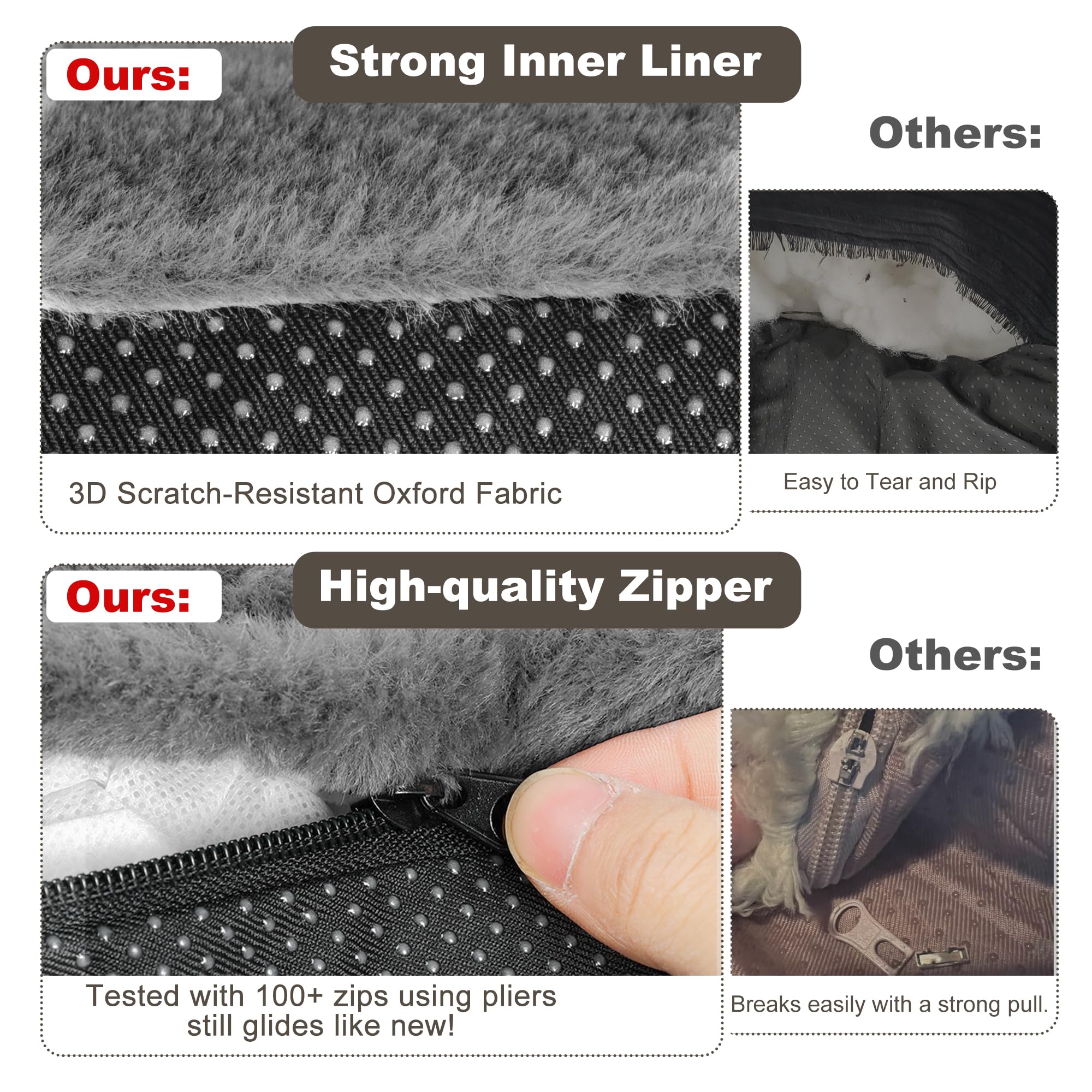 Famidge Cat Couch, Fluffy Cat Bed For Indoor Cats, Calming Pet Sofa Bed Puppy Sleeping Bed, Cute Dog Couch For Small Cats & Dogs