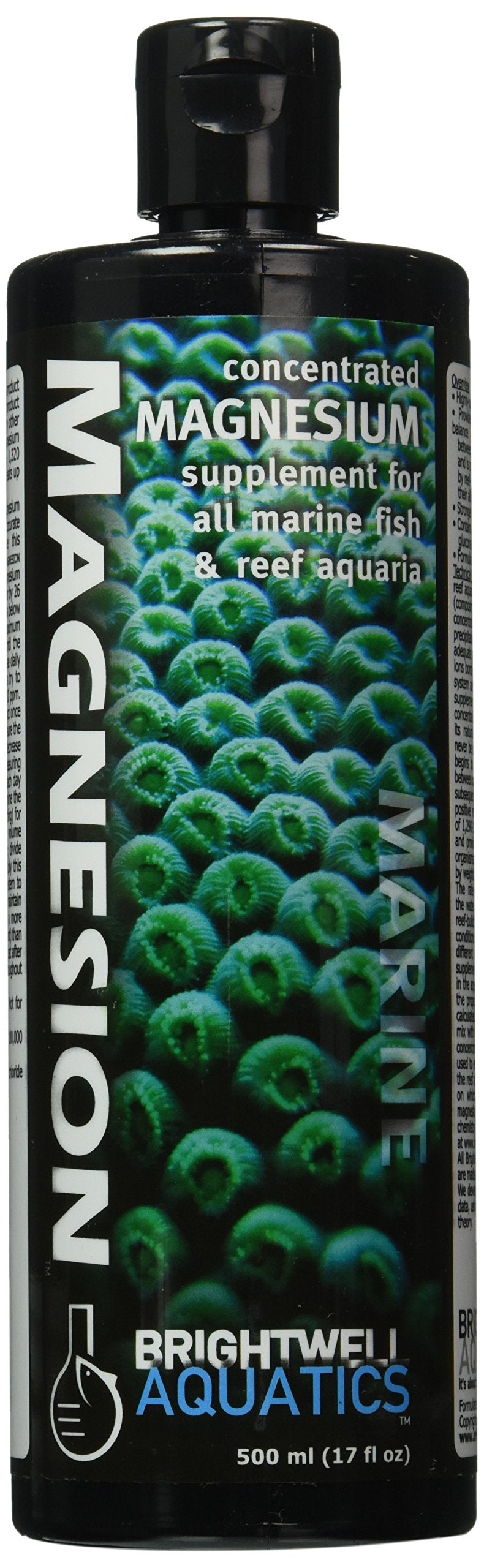 Brightwell Aquatics Magnesion Liquid Salt Water Conditioner - Concentrated Magnesium Supplement For Reef and Marine Aquariums, 1