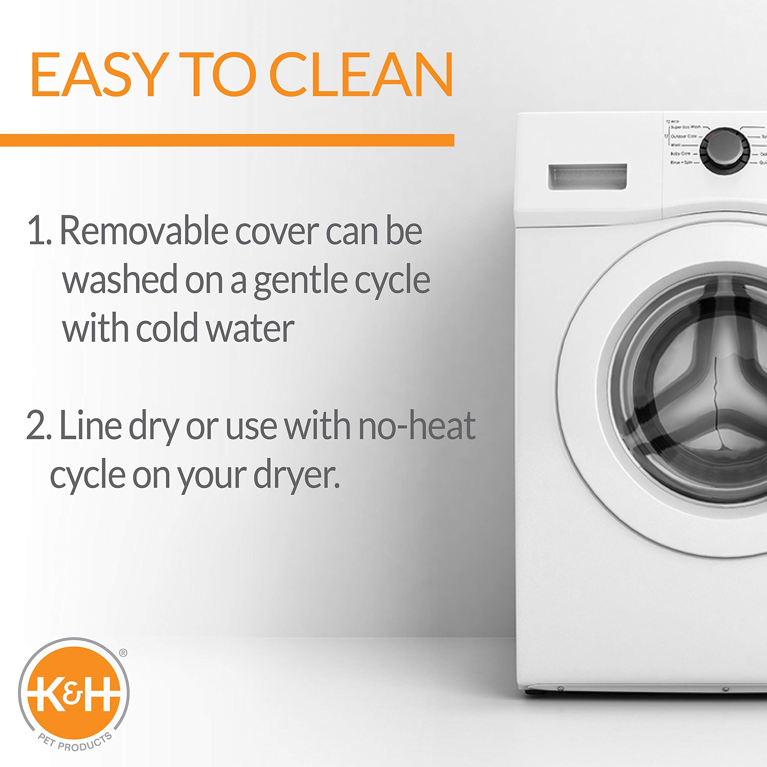 K&H Pet Products Self-Warming Kitty Bed Hooded Blue/Gray Large 20 Inches