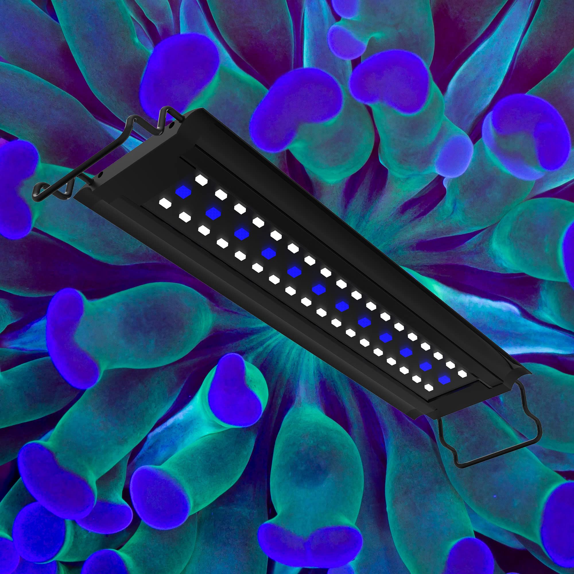 Aquatop Led Aquarium Blue Light - Skyaqua Blue, Actinic Spectrum, Fits 12-18-Inch Tanks, Aquarium Lights For Fish Tank, Ul & Csa, Led Blue Light For Natural Moonlight Illumination