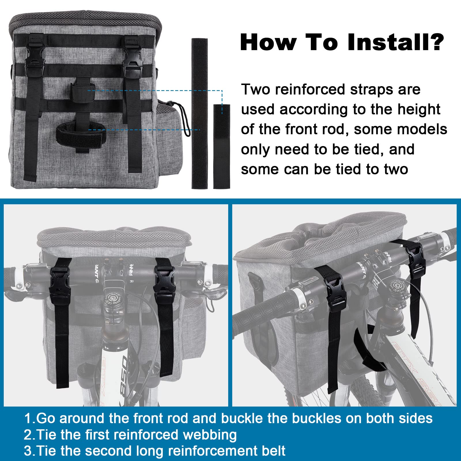 Ownpets Dog Bike Basket Foldable Pet Carrier, Dog Car Booster Seat With Mesh Windows, Adjustable Shoulder Bag Portable Breathable Bicycle Basket Bag For Dogs And Cats