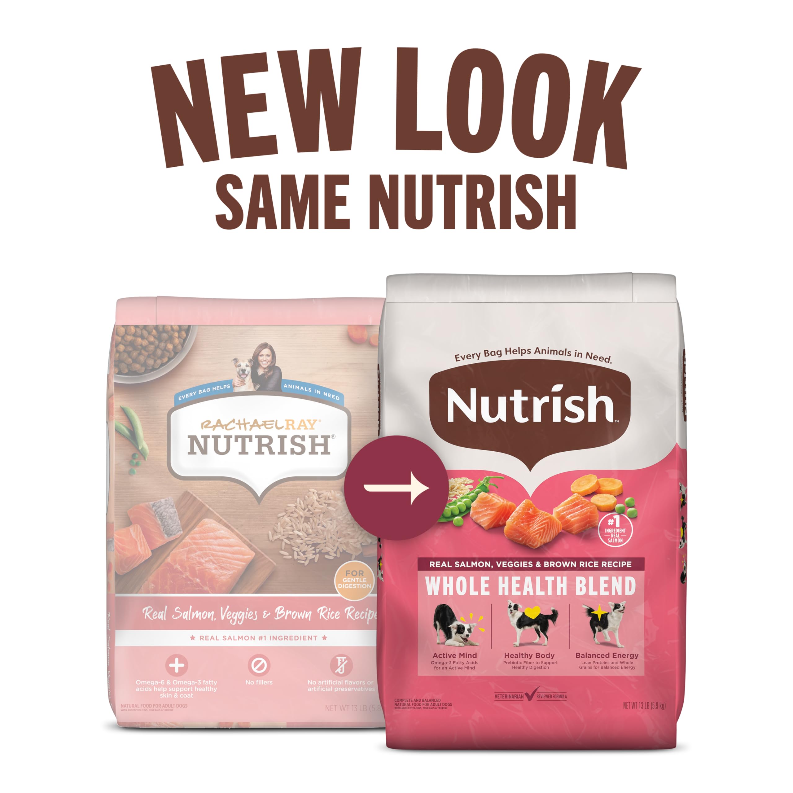 Rachael Ray Nutrish Salmon Dry Dog Food, 26 Pound Bag