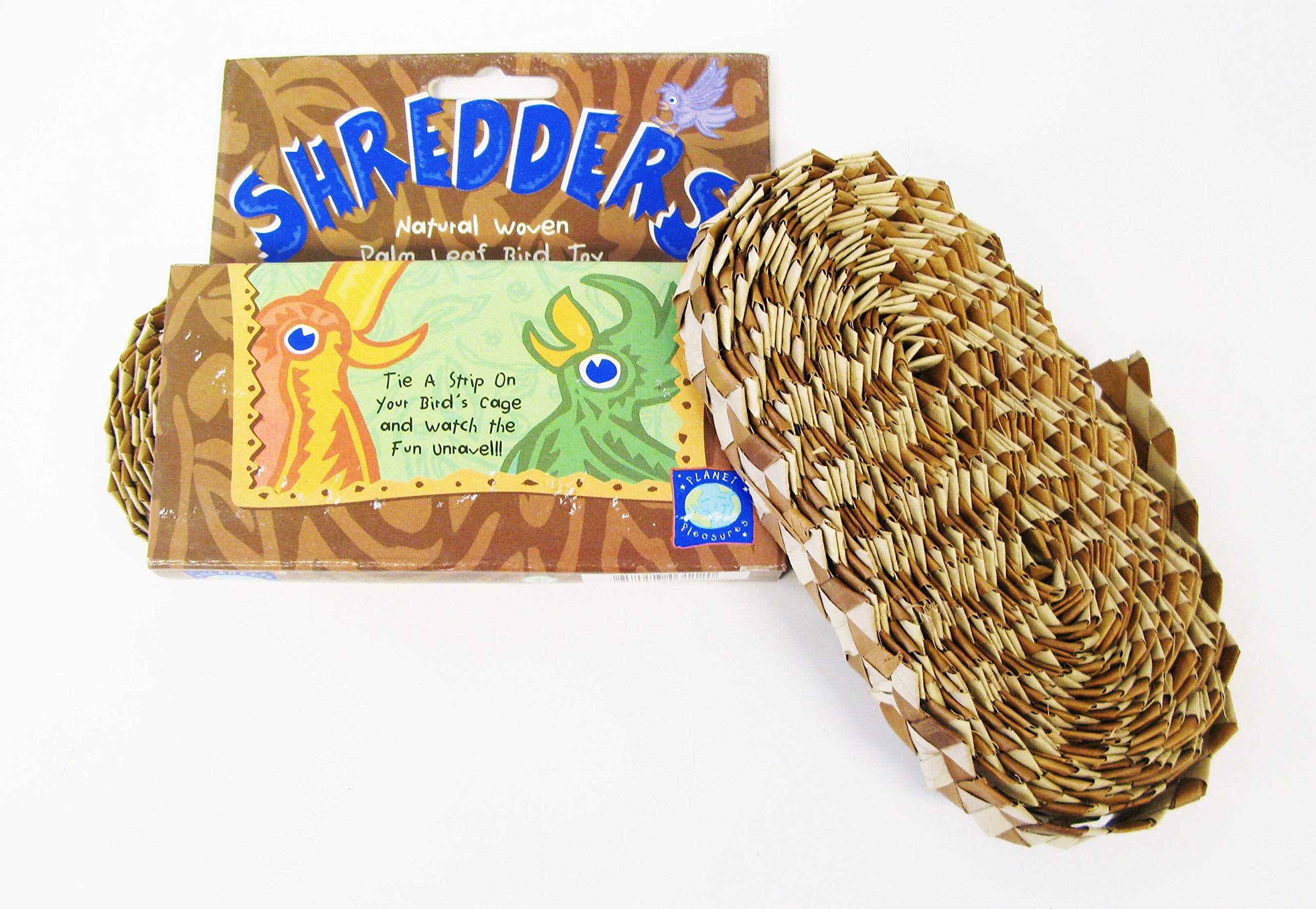 Planet Pleasures Shredders Zig Zag 30' By 1' Roll Natural Bird Toy