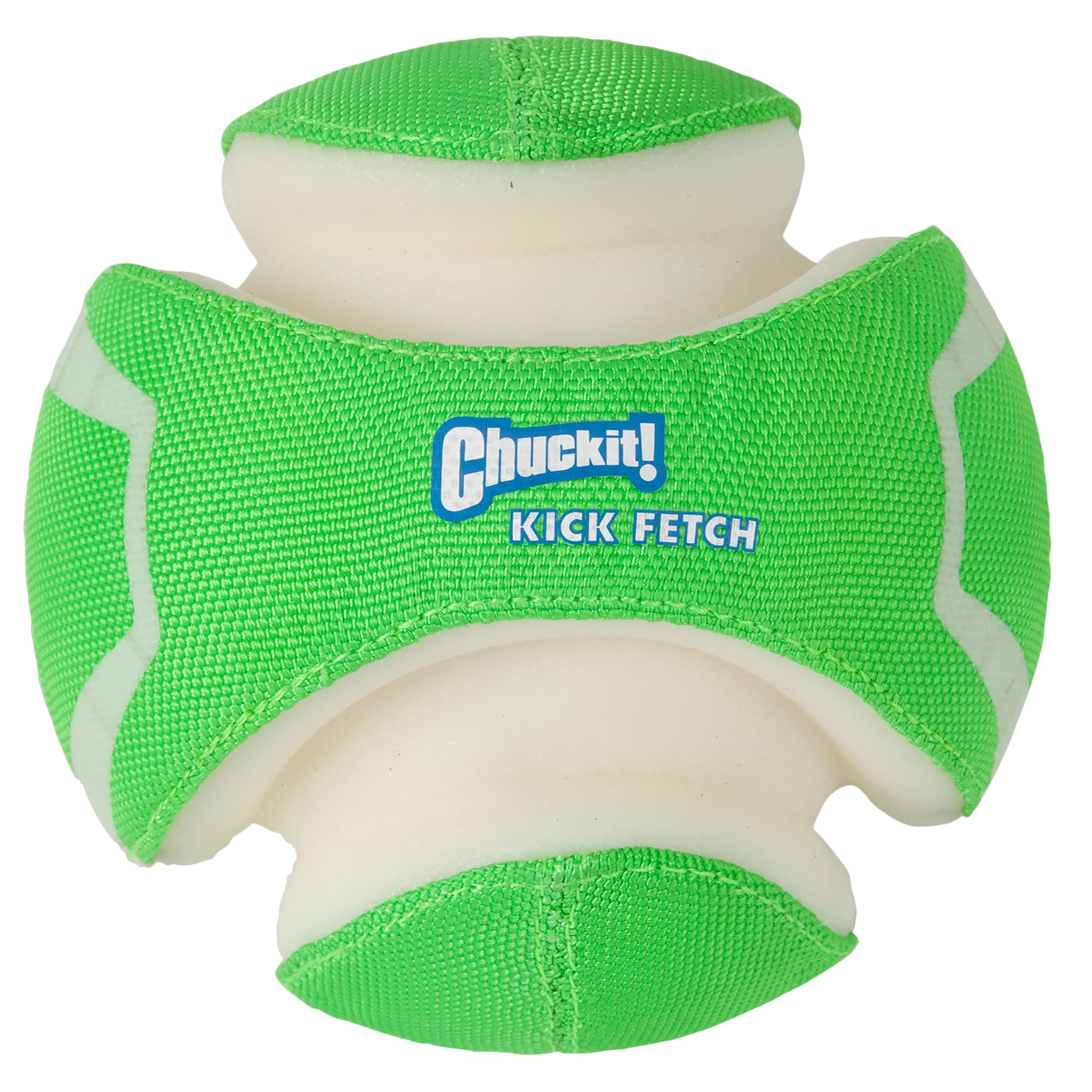 Chuckit! Kick Fetch Dog Toy Ball, Glow In The Dark, Small